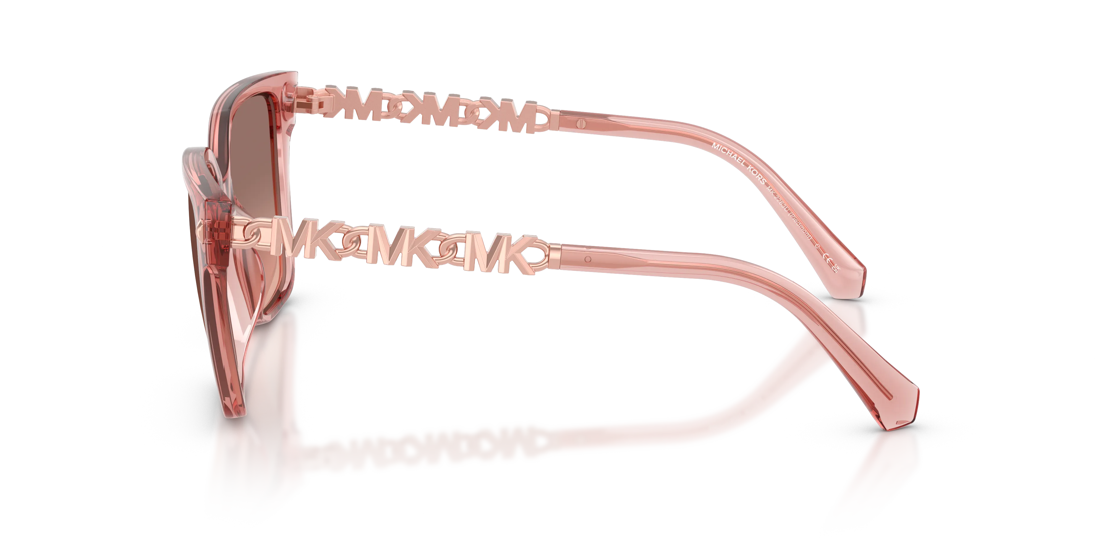 Michael Kors MK2263U PIEDMONT 310113 Occhiali da sole Iniettato Rosa Rosa Squadrata Normale Sfumato - immagine 4