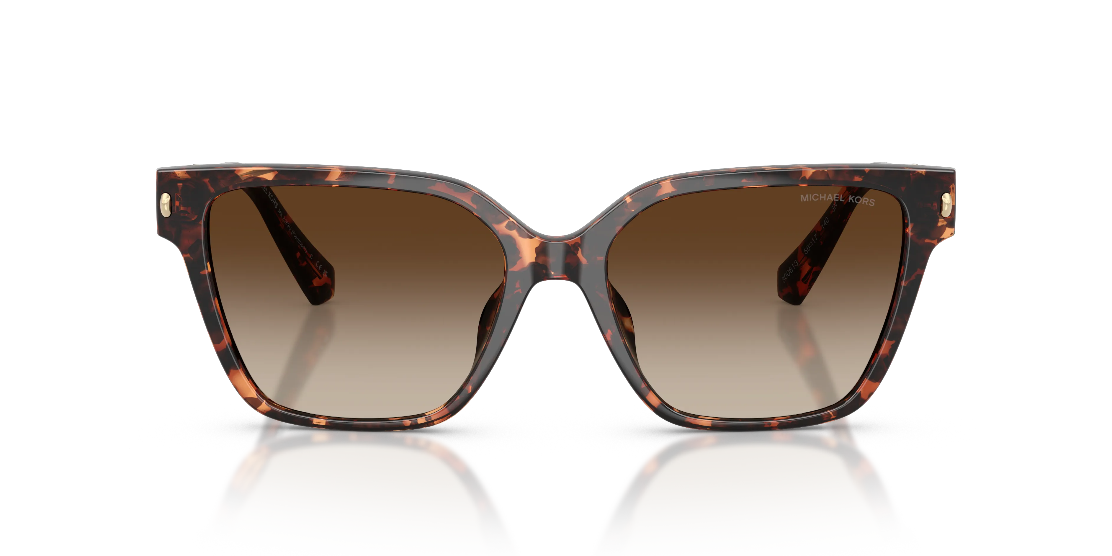 Michael Kors MK2263U PIEDMONT 300613 Occhiali da sole Iniettato Tartaruga Squadrata Normale Sfumato - immagine 3