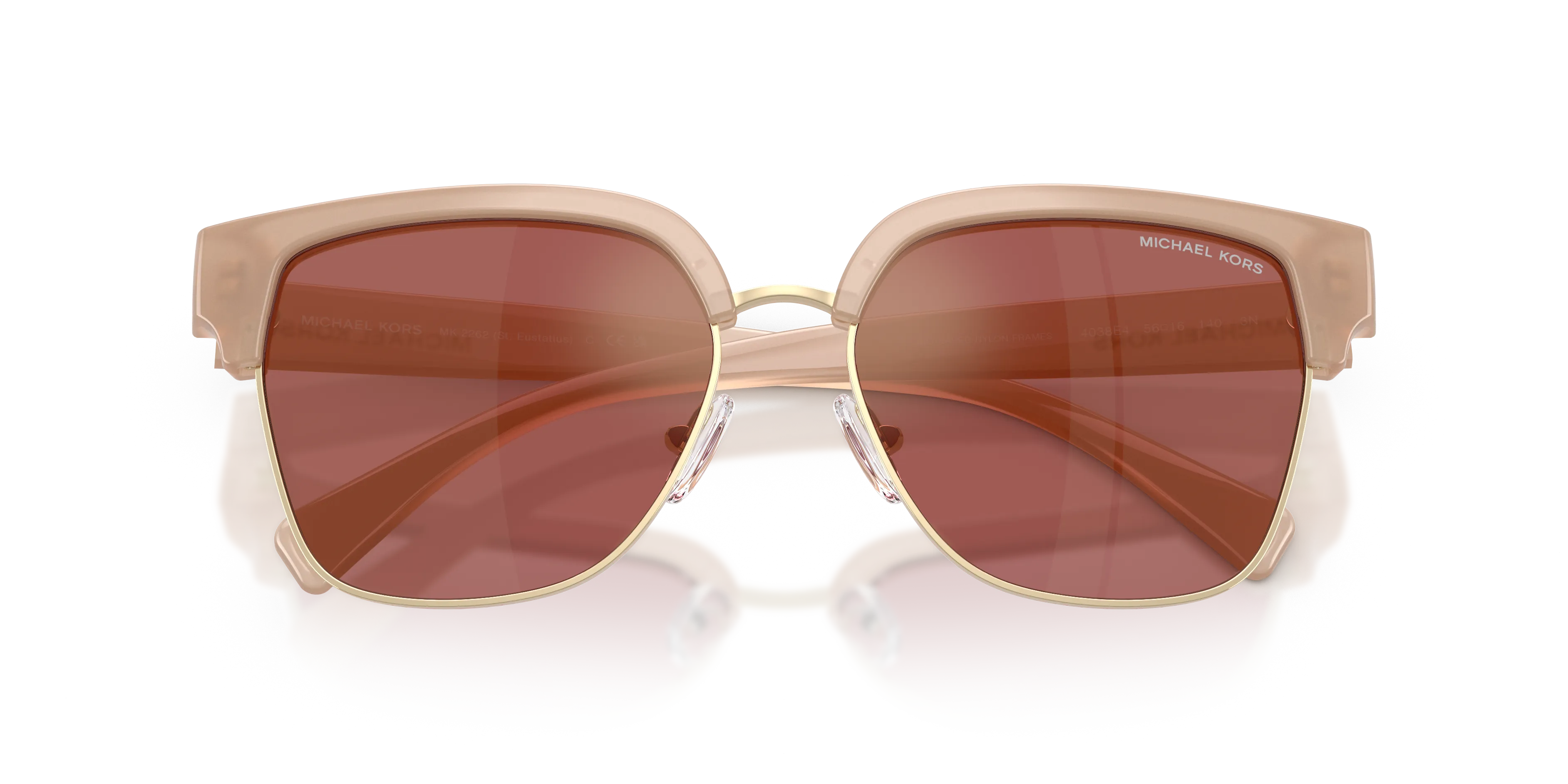 Michael Kors MK2262 ST. EUSTATIUS 40380000 Occhiali da sole Iniettato Marrone Viola Squadrata Normale - immagine 2