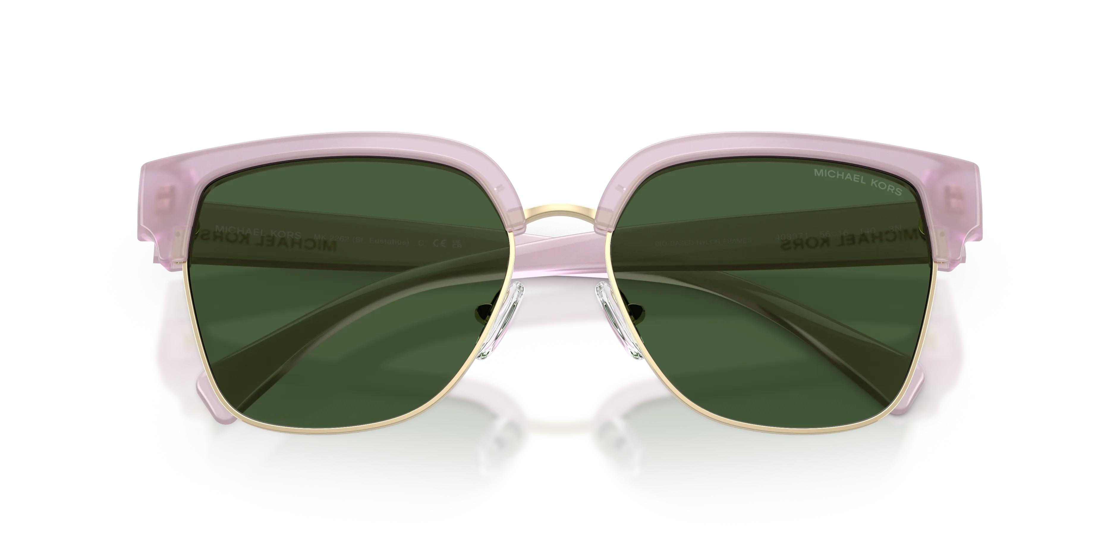 Michael Kors MK2262 ST. EUSTATIUS 403371 Occhiali da sole Iniettato Blu Verde Squadrata Normale - immagine 2