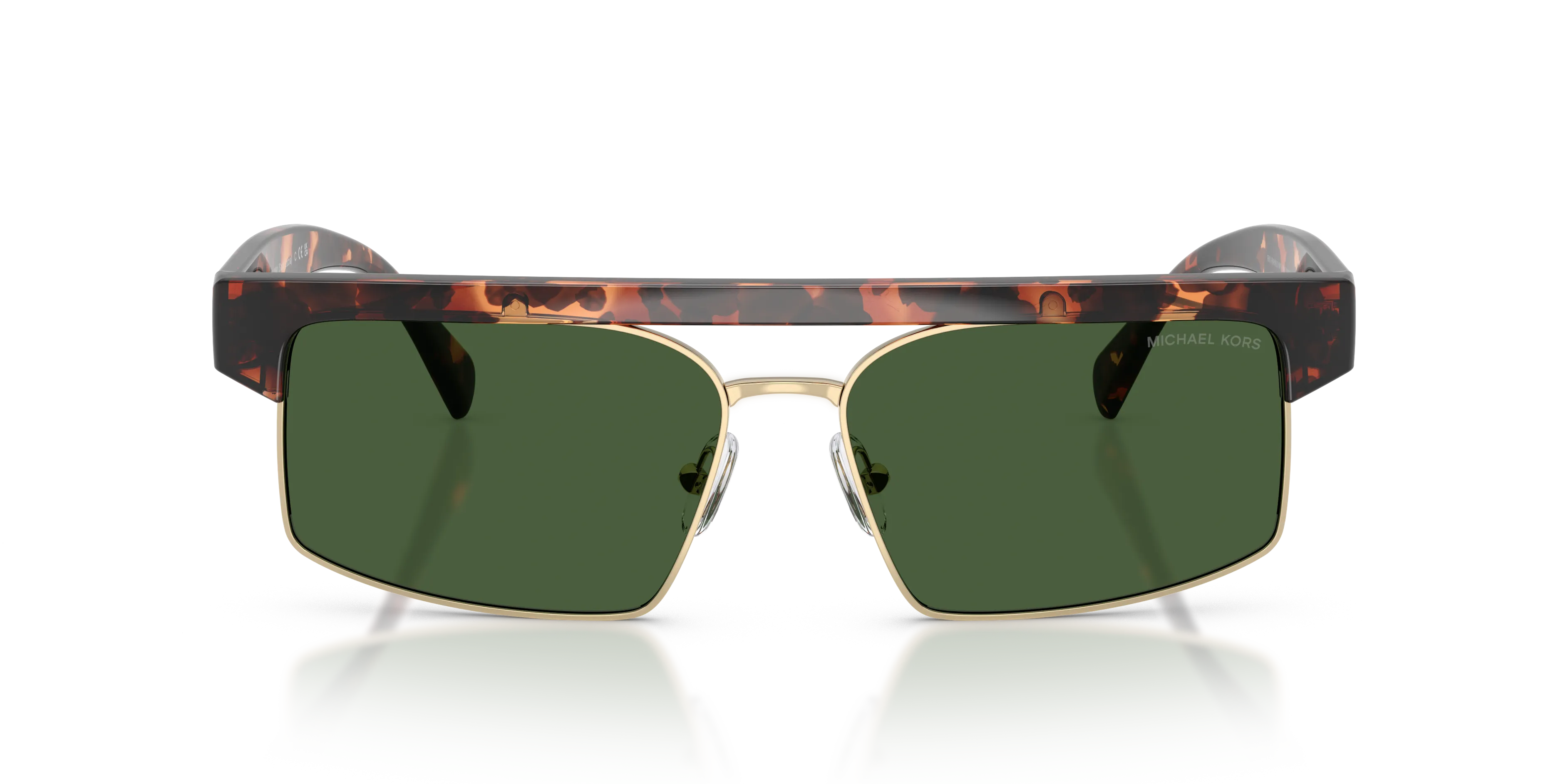 Michael Kors MK2261 SAINT LUCIA 300671 Occhiali da sole Iniettato Tartaruga Verde Squadrata Normale - immagine 3