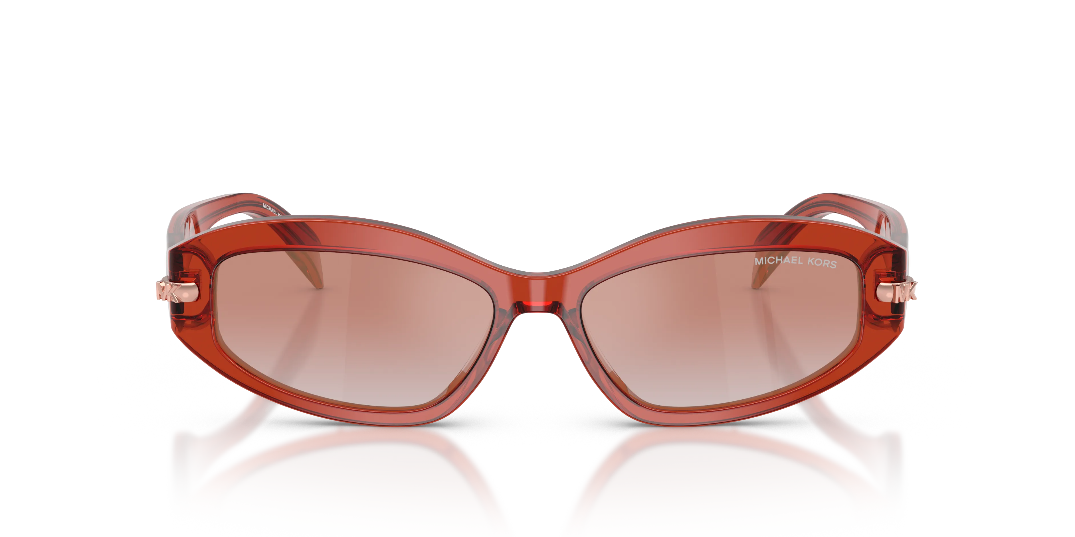 Michael Kors MK2260D WILMINGTON 40356F Occhiali da sole Acetato Rosa Rosa Rotonda Specchiate Sfumato - immagine 3
