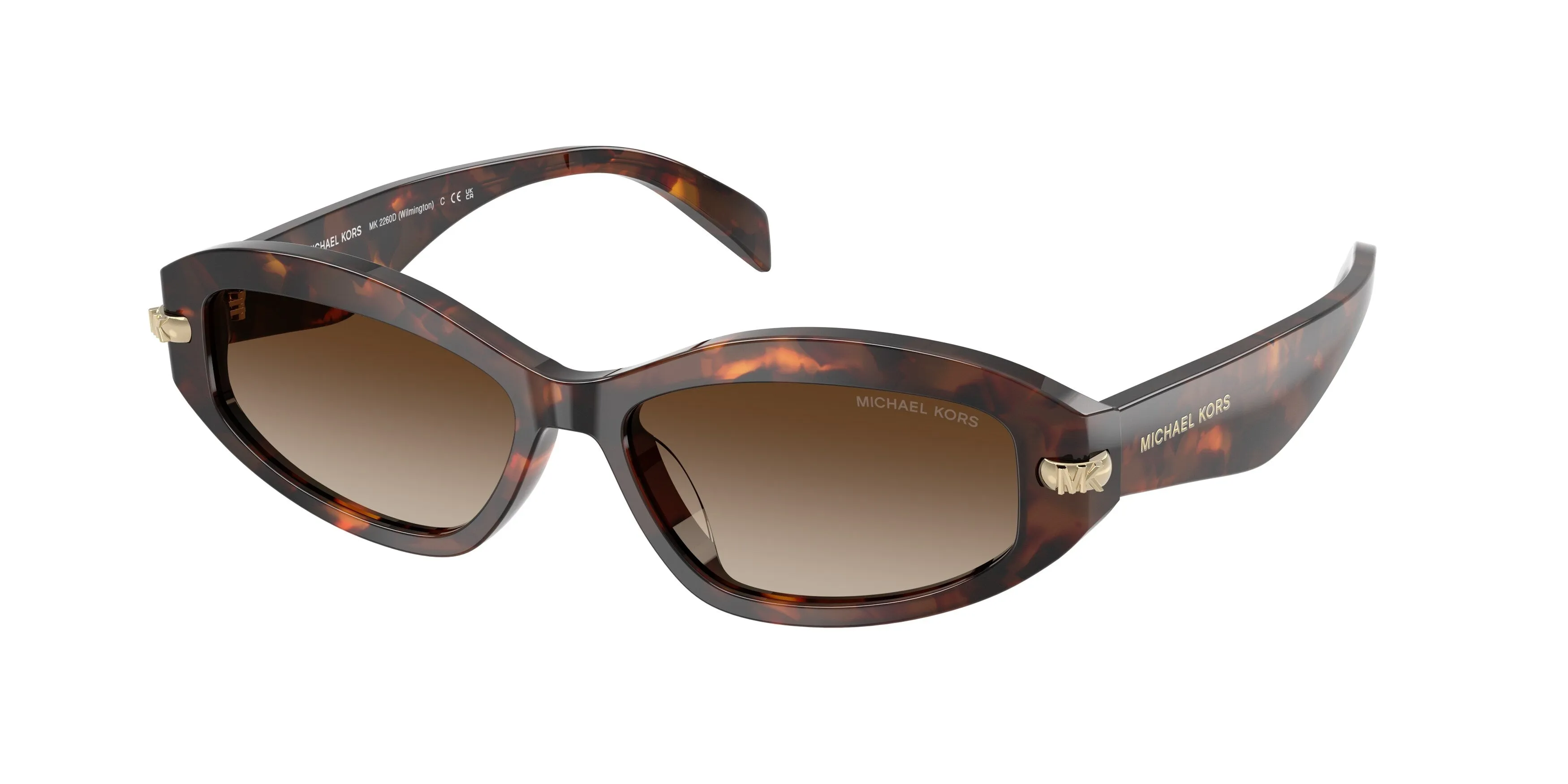 Michael Kors MK2260D WILMINGTON 403113 Occhiali da sole Acetato Tartaruga Rotonda Normale Sfumato - immagine 1