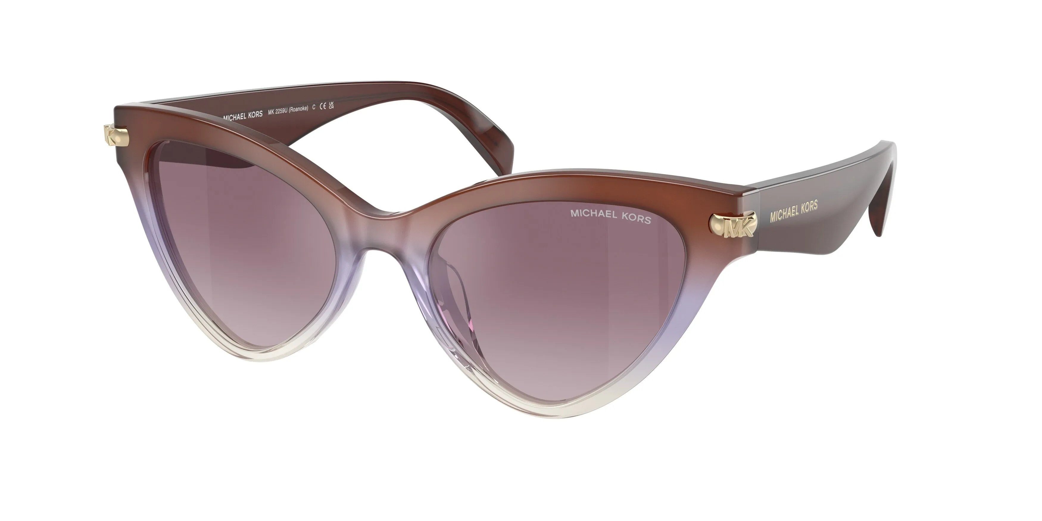 Michael Kors MK2259U ROANOKE 40366X Occhiali da sole Acetato Rosso Cat Eye Normale Sfumato - immagine 1