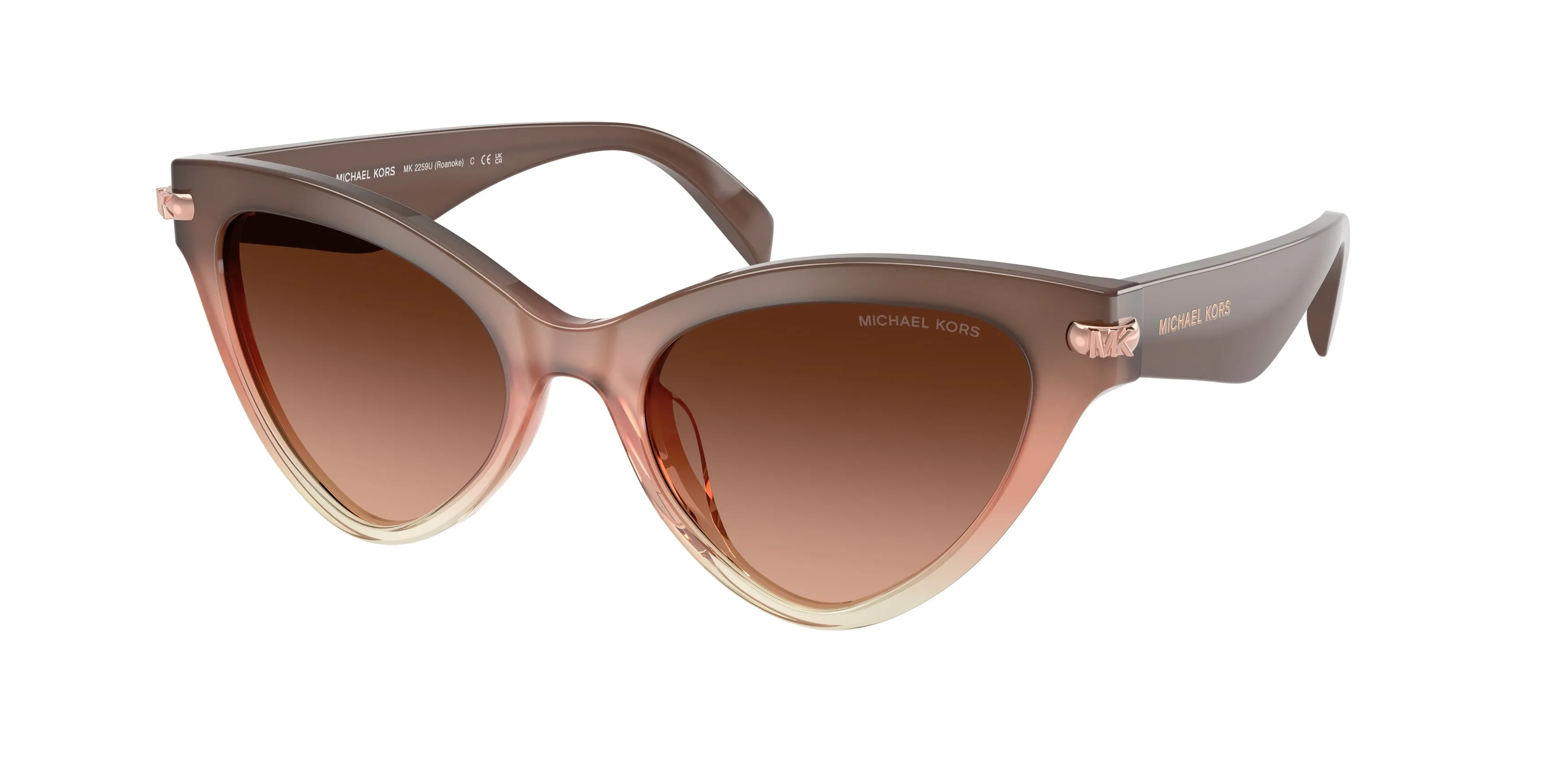 Michael Kors MK2259U ROANOKE 40355M Occhiali da sole Acetato Rosa Rosa Cat Eye Normale Sfumato - immagine 1