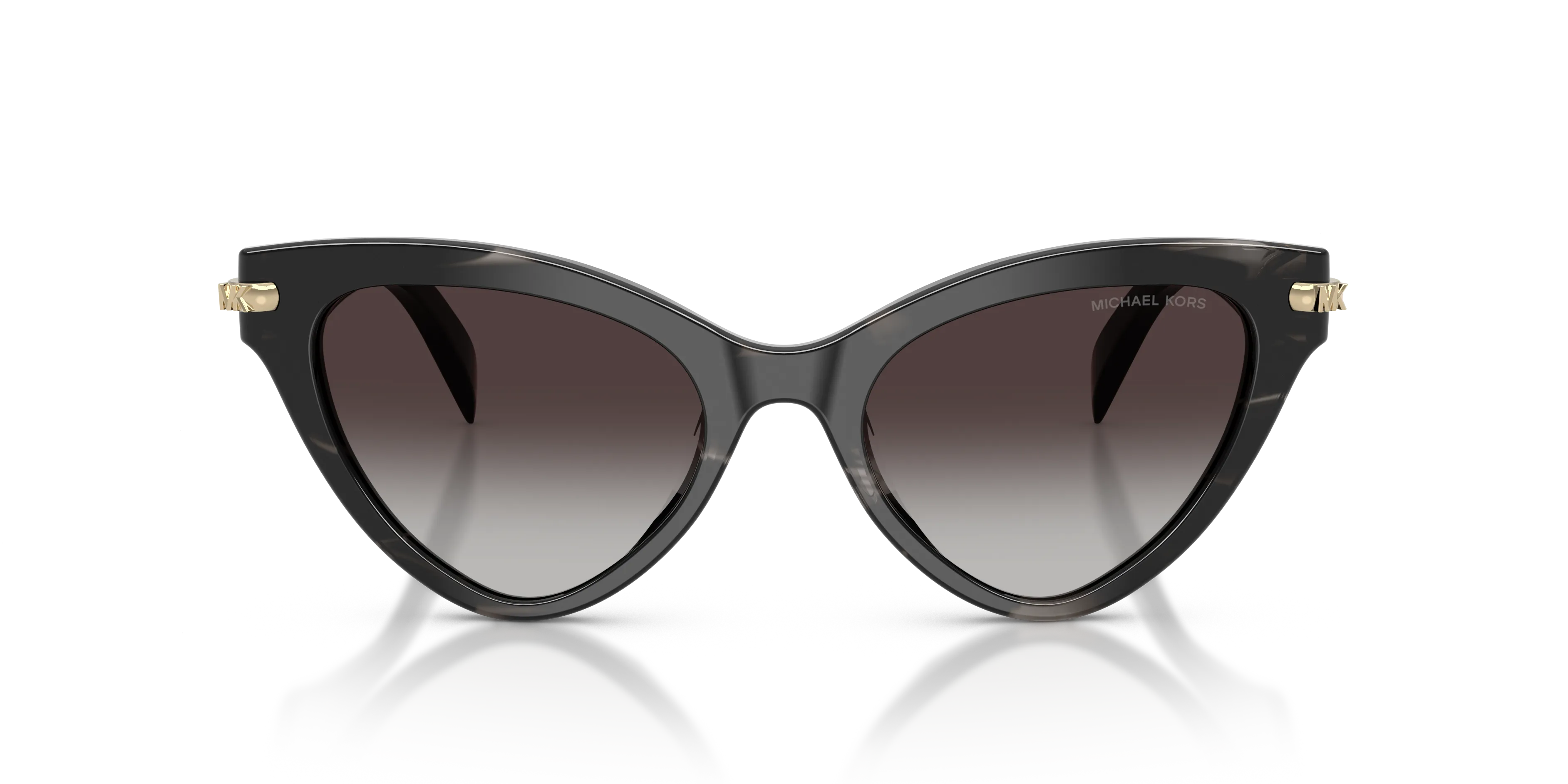 Michael Kors MK2259U ROANOKE 40348G Occhiali da sole Acetato Nero Grigio Cat Eye Normale Sfumato - immagine 3