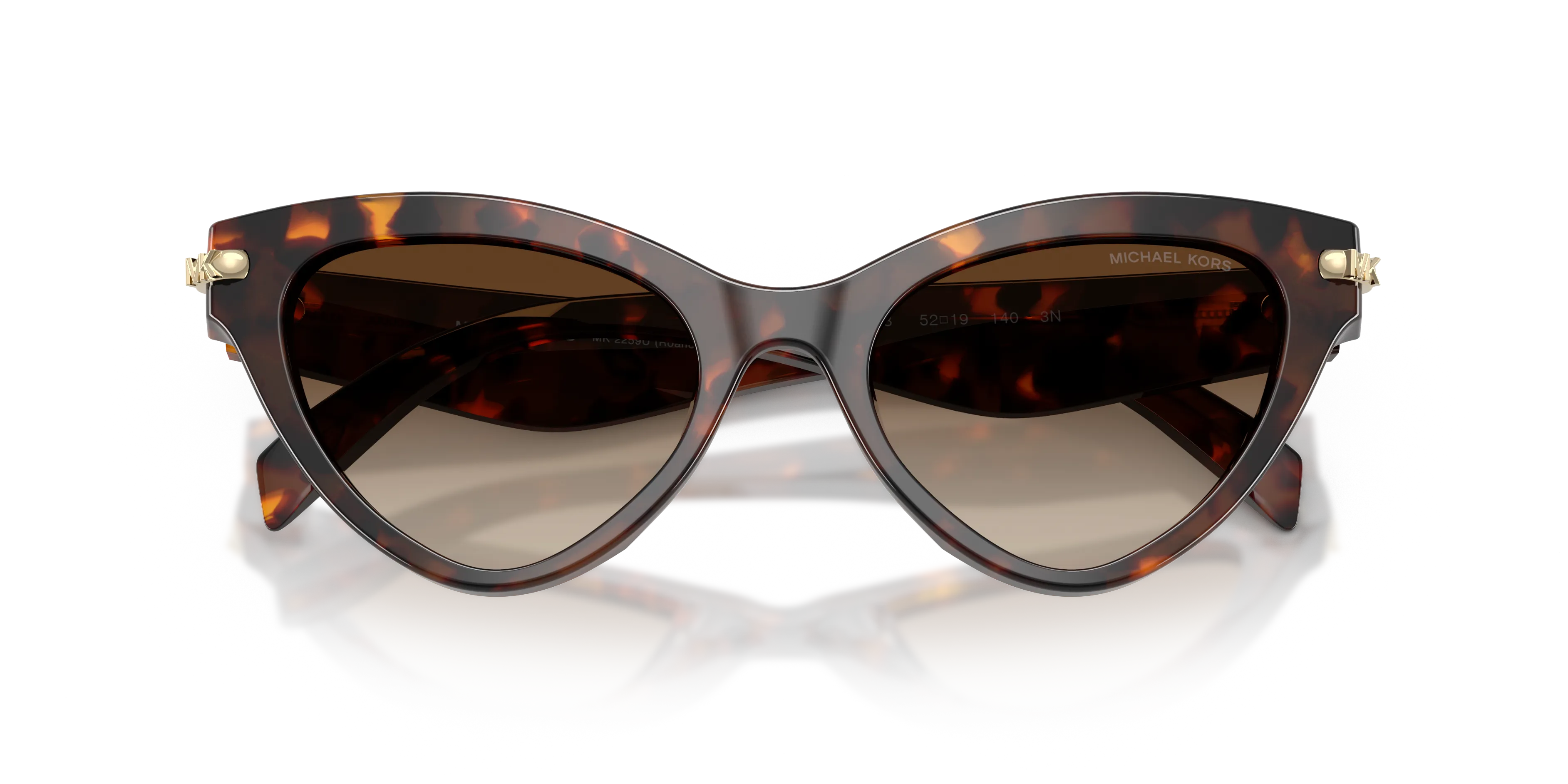 Michael Kors MK2259U ROANOKE 403113 Occhiali da sole Acetato Tartaruga Cat Eye Normale Sfumato - immagine 2