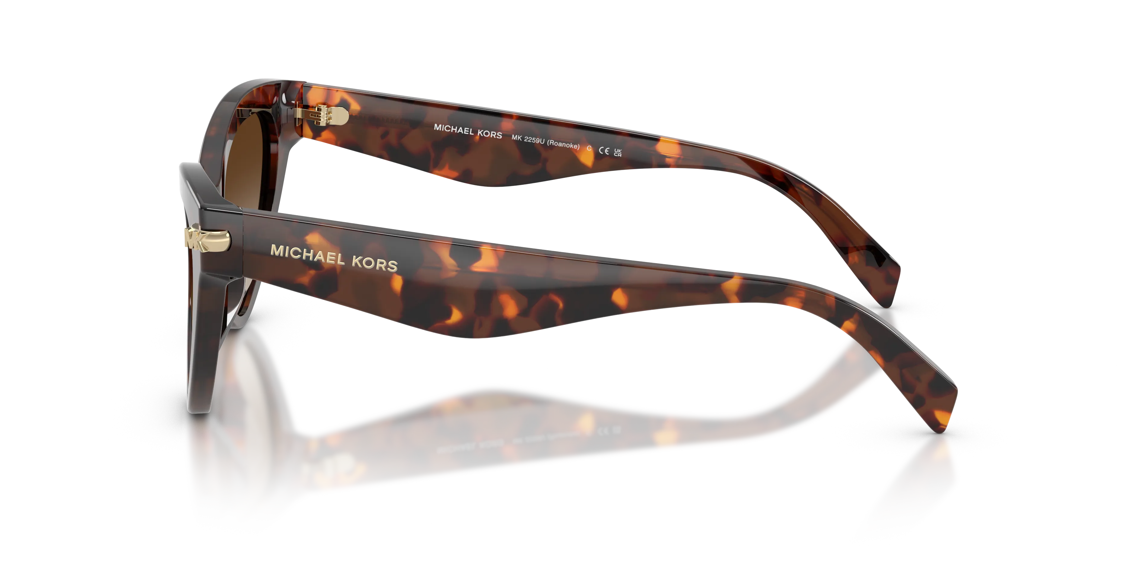 Michael Kors MK2259U ROANOKE 403113 Occhiali da sole Acetato Tartaruga Cat Eye Normale Sfumato - immagine 4
