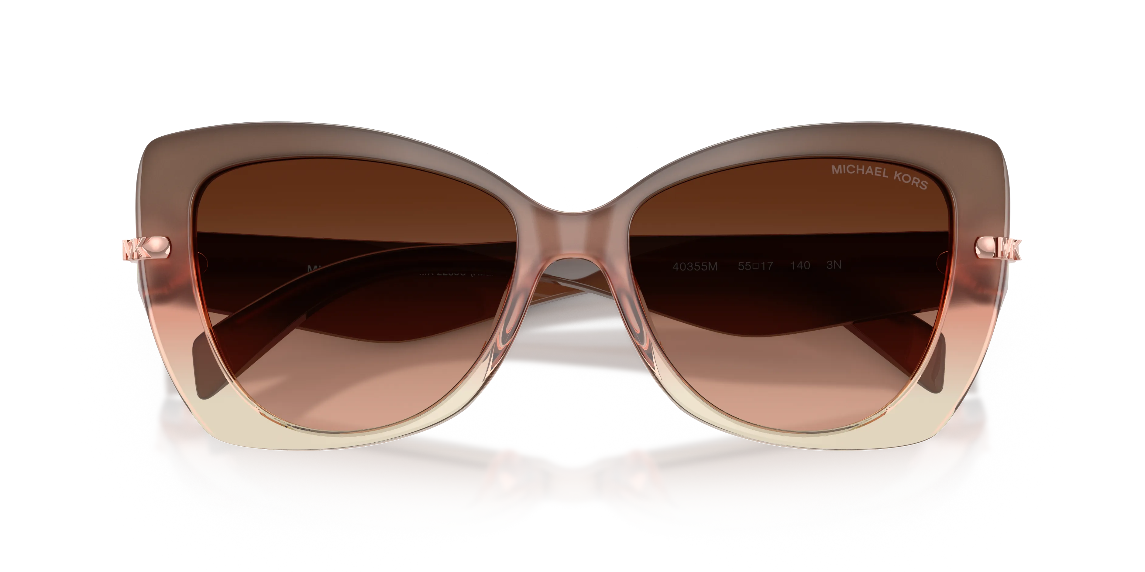 Michael Kors MK2258U ATLANTA 40355M Occhiali da sole Acetato Rosa Rosa Farfalla Normale Sfumato - immagine 2