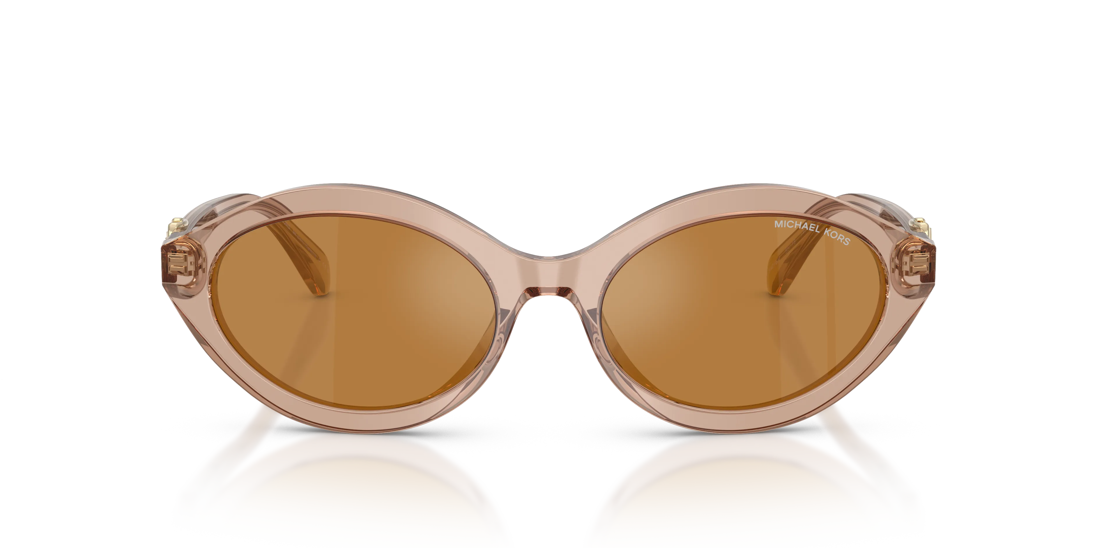 Michael Kors MK2257U CARLAZZO 34016H Occhiali da sole Acetato Marrone Oro Rotonda Normale - immagine 3