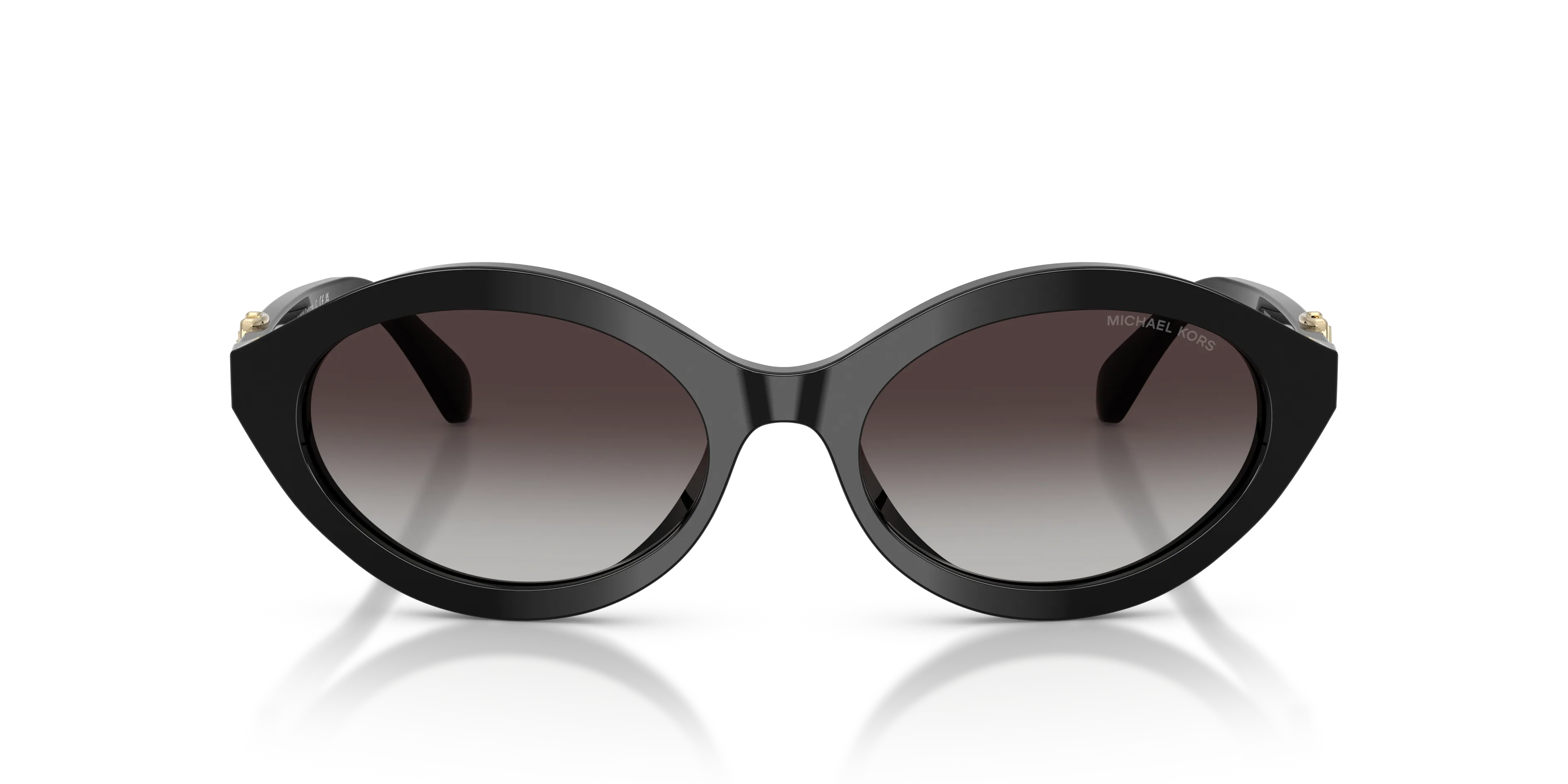 Michael Kors MK2257U CARLAZZO 30058G Occhiali da sole Acetato Nero Grigio Rotonda Normale Sfumato - immagine 3