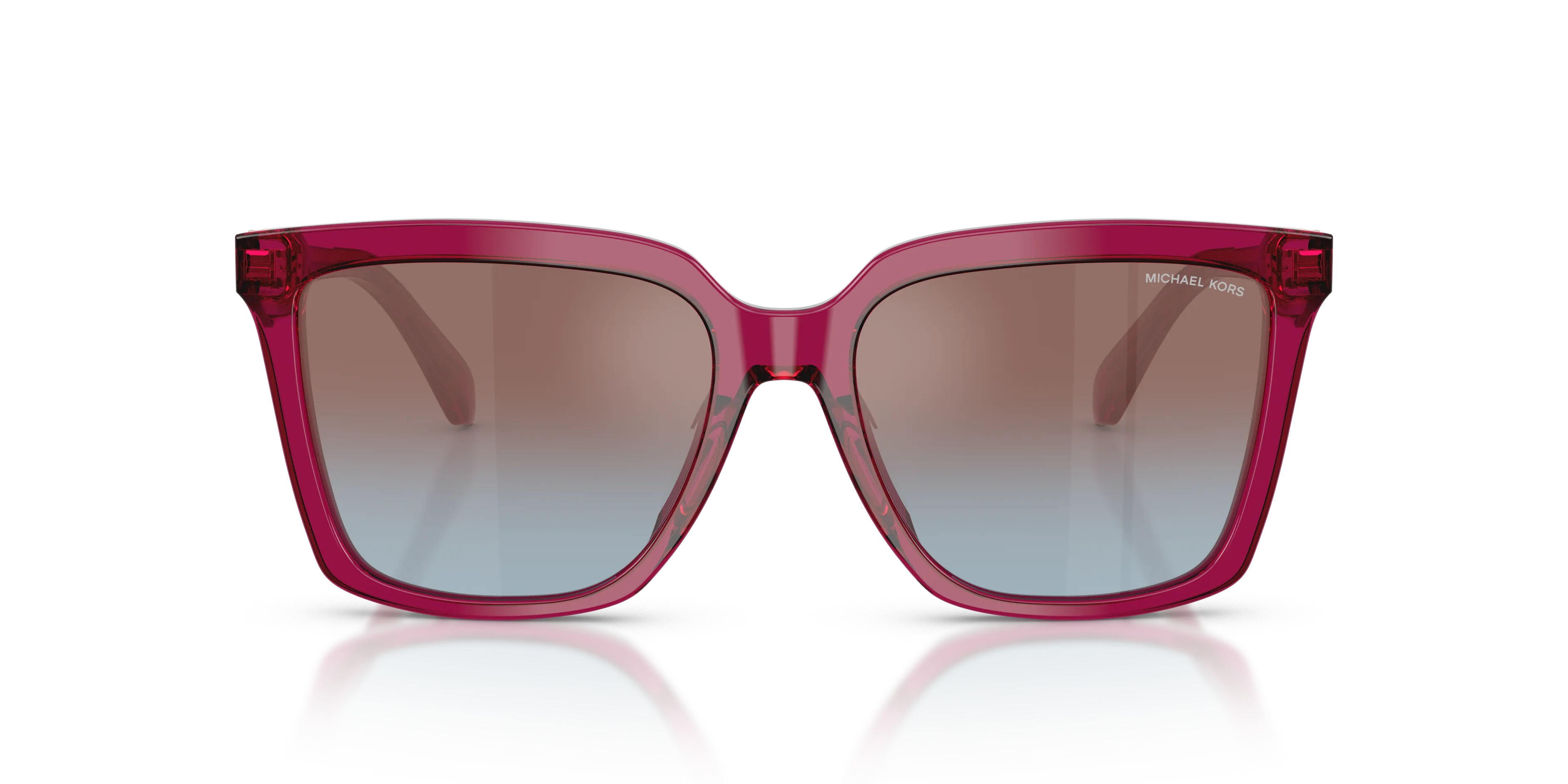 Michael Kors MK2256U MENAGGIO 4032H7 Occhiali da sole Acetato Viola Viola Squadrata Normale Sfumato - immagine 3