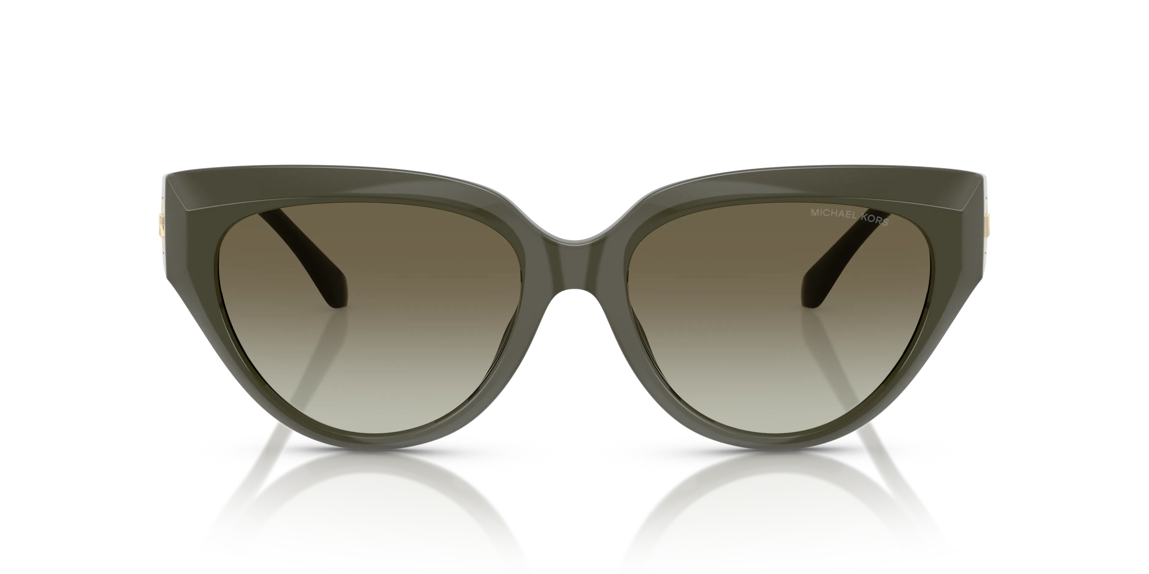 Michael Kors MK2241U BOCA RATON 39023M Occhiali da sole Iniettato Verde Verde Cat Eye Normale Sfumato - immagine 3