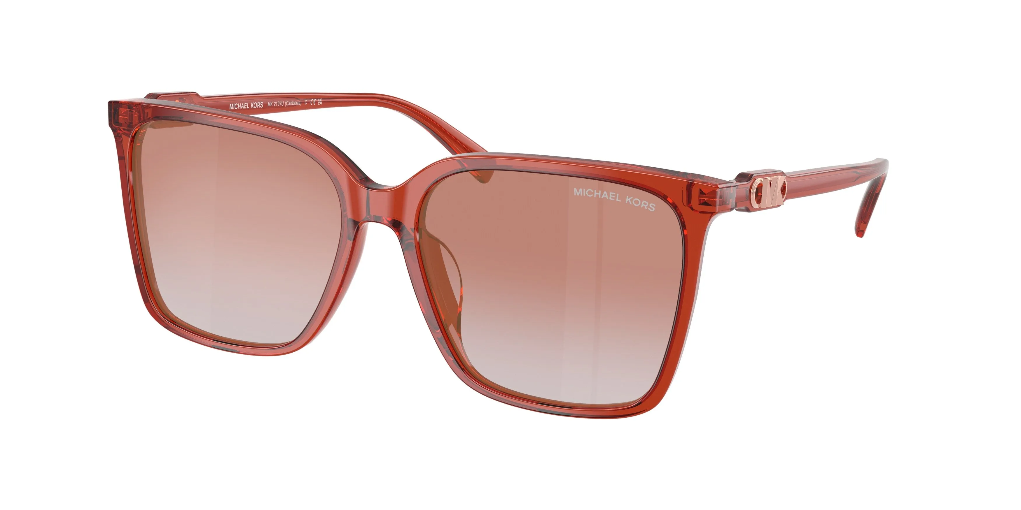 Michael Kors MK2197U CANBERRA 39016F Occhiali da sole Acetato Rosa Rosa Squadrata Normale - immagine 1