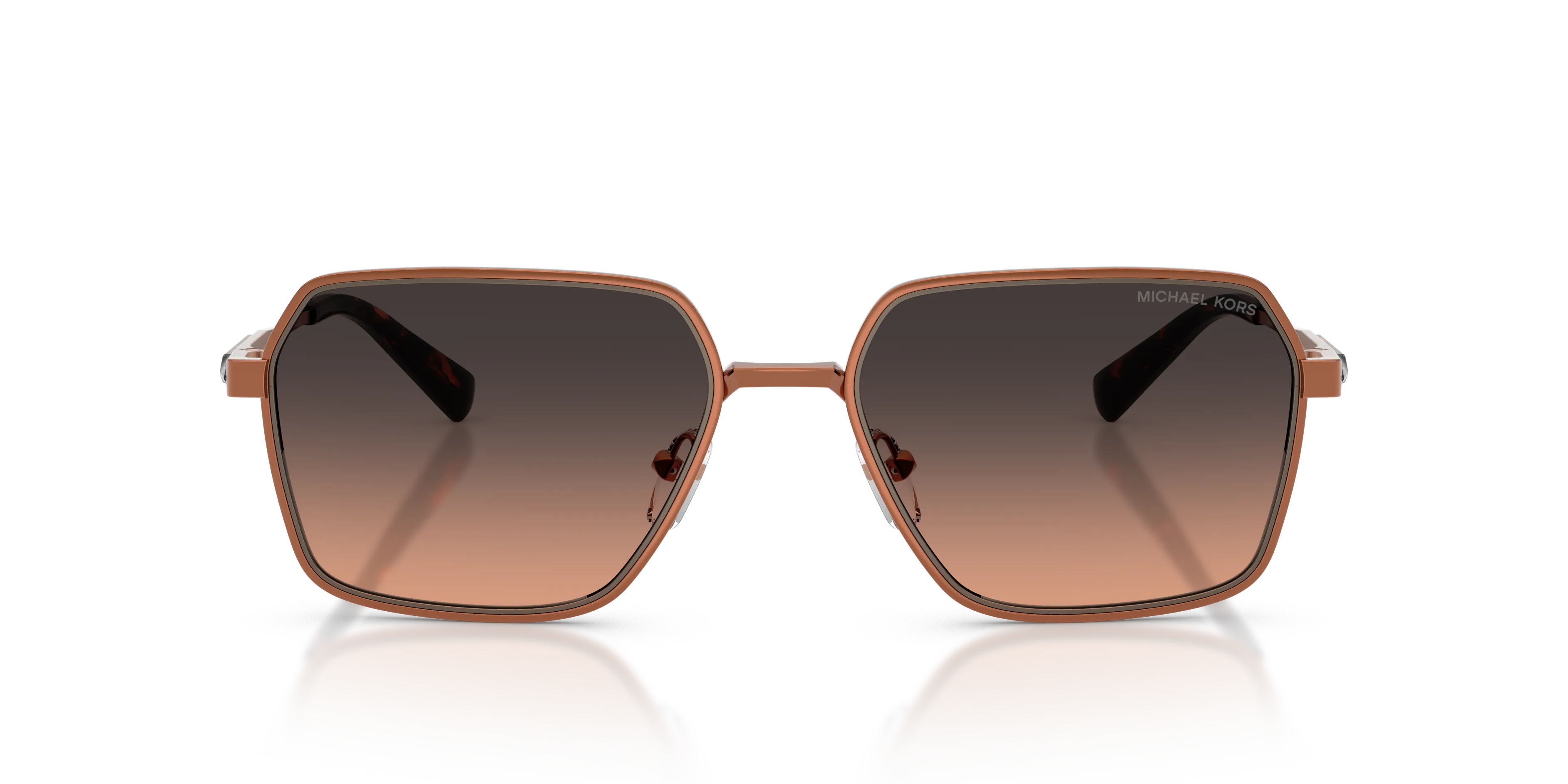 Michael Kors MK1176 DANA POINT 19000L Occhiali da sole Metallo Bronzo Marrone Squadrata Normale Sfumato - immagine 3