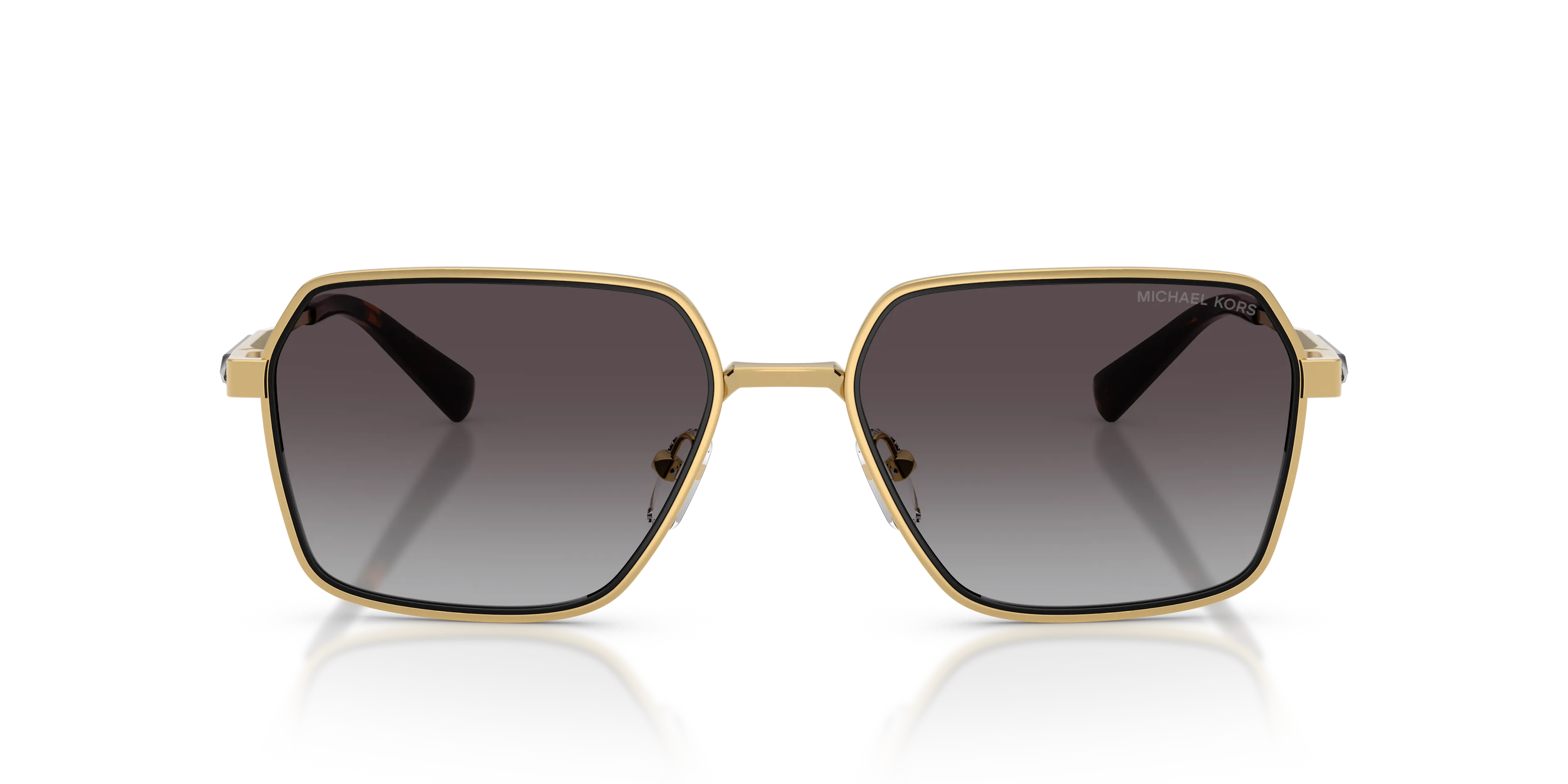 Michael Kors MK1176 DANA POINT 18963C Occhiali da sole Metallo Oro Grigio Squadrata Normale Sfumato - immagine 3