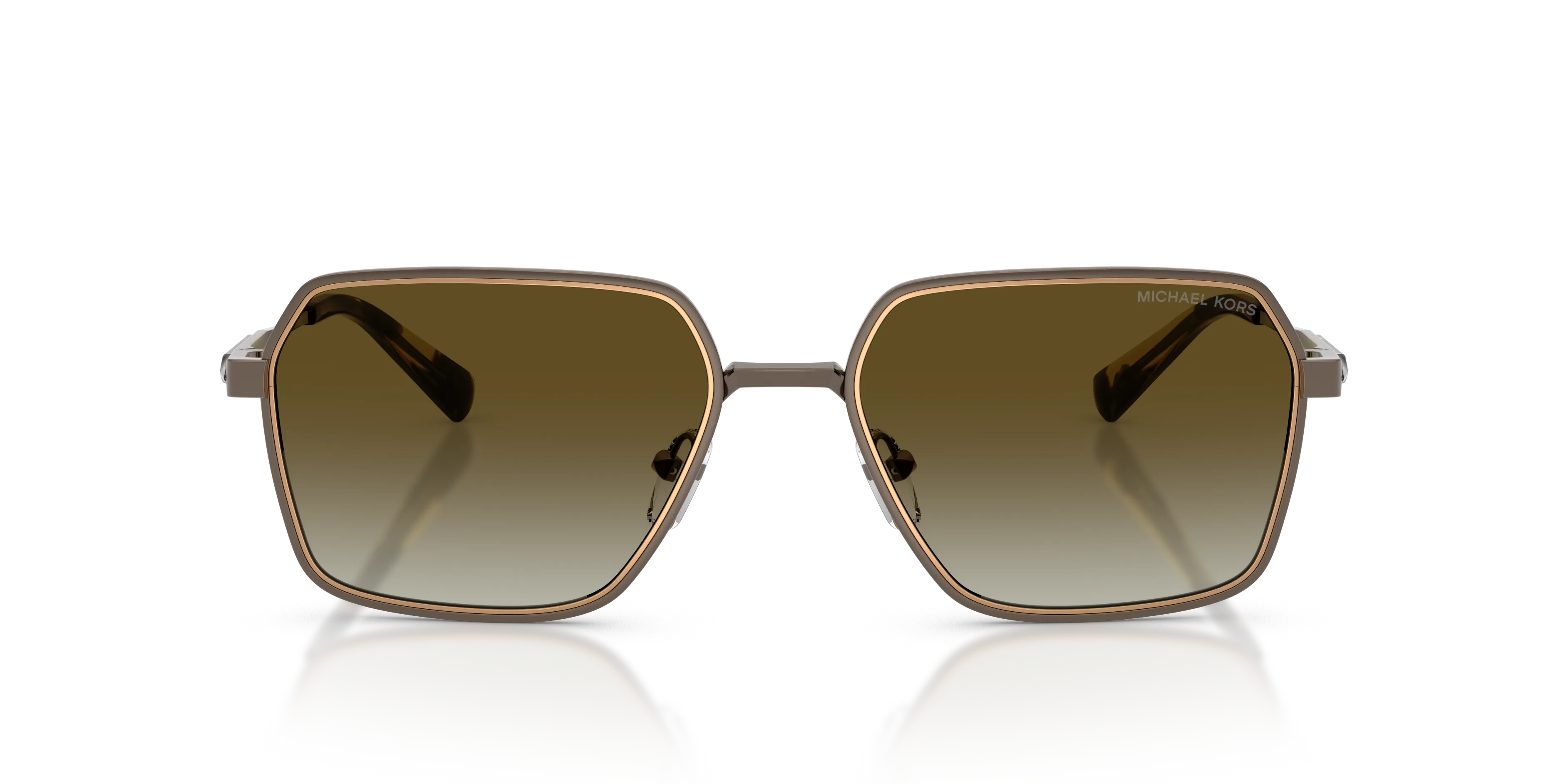 Michael Kors MK1176 DANA POINT 10017Z Occhiali da sole Metallo Grigio Verde Squadrata Normale Sfumato - immagine 3