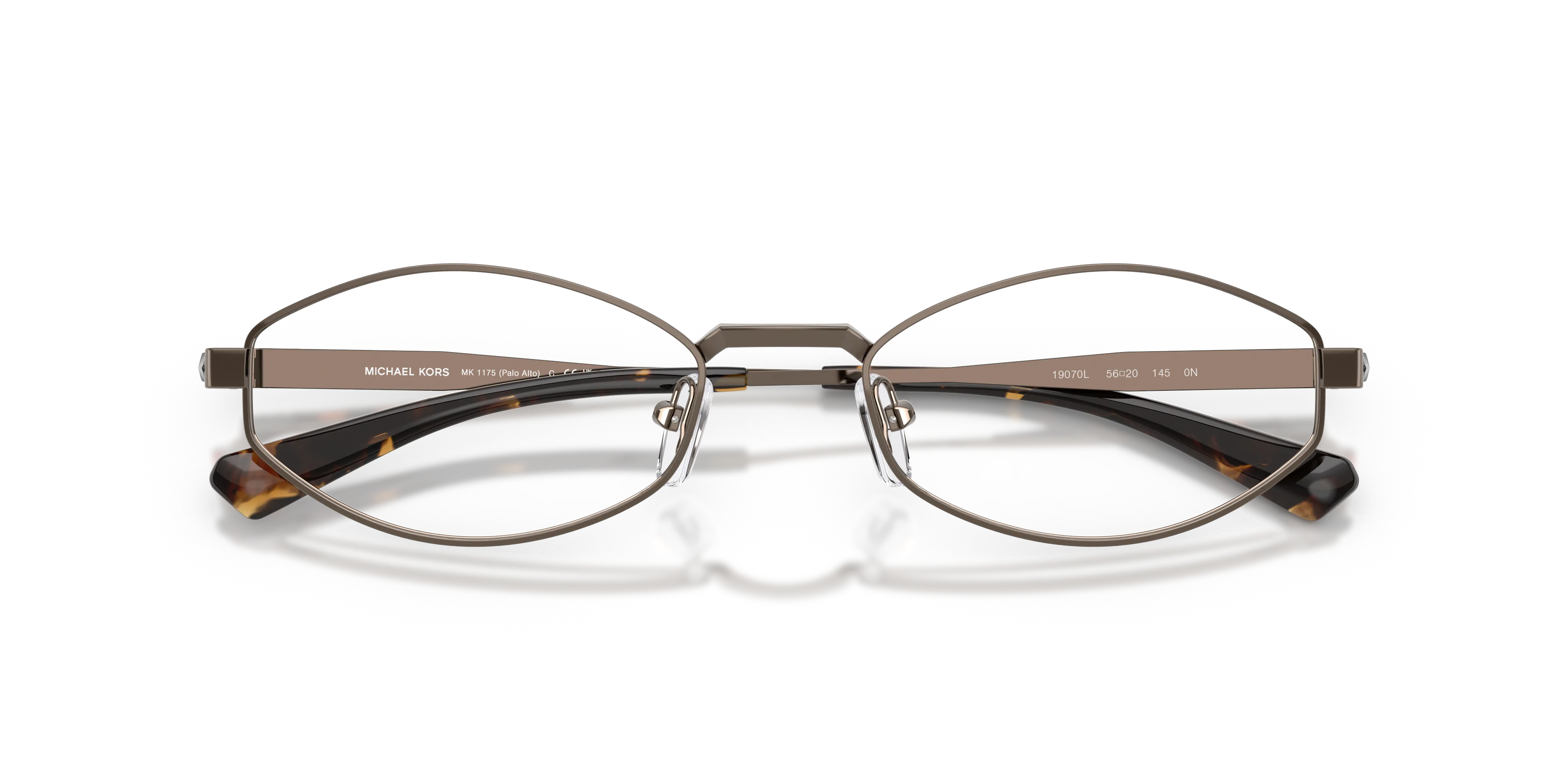 Michael Kors MK1175 PALO ALTO 19070L Occhiali da sole Metallo Grigio Marrone Rotonda Normale Sfumato - immagine 2
