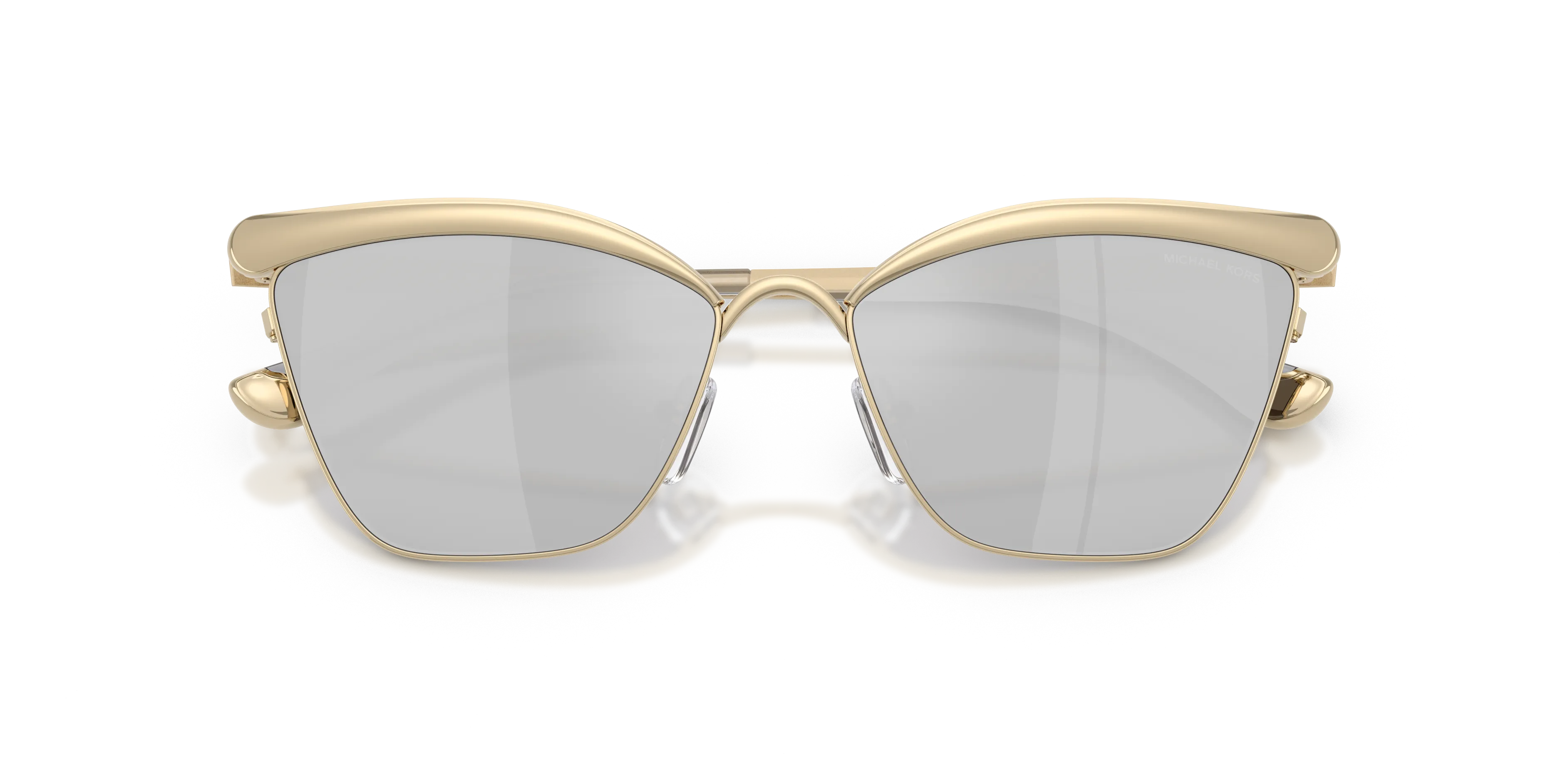 Michael Kors MK1174 SCOTTSDALE 1014Z6 Occhiali da sole Metallo Oro Argento Cat Eye Specchiate - immagine 2