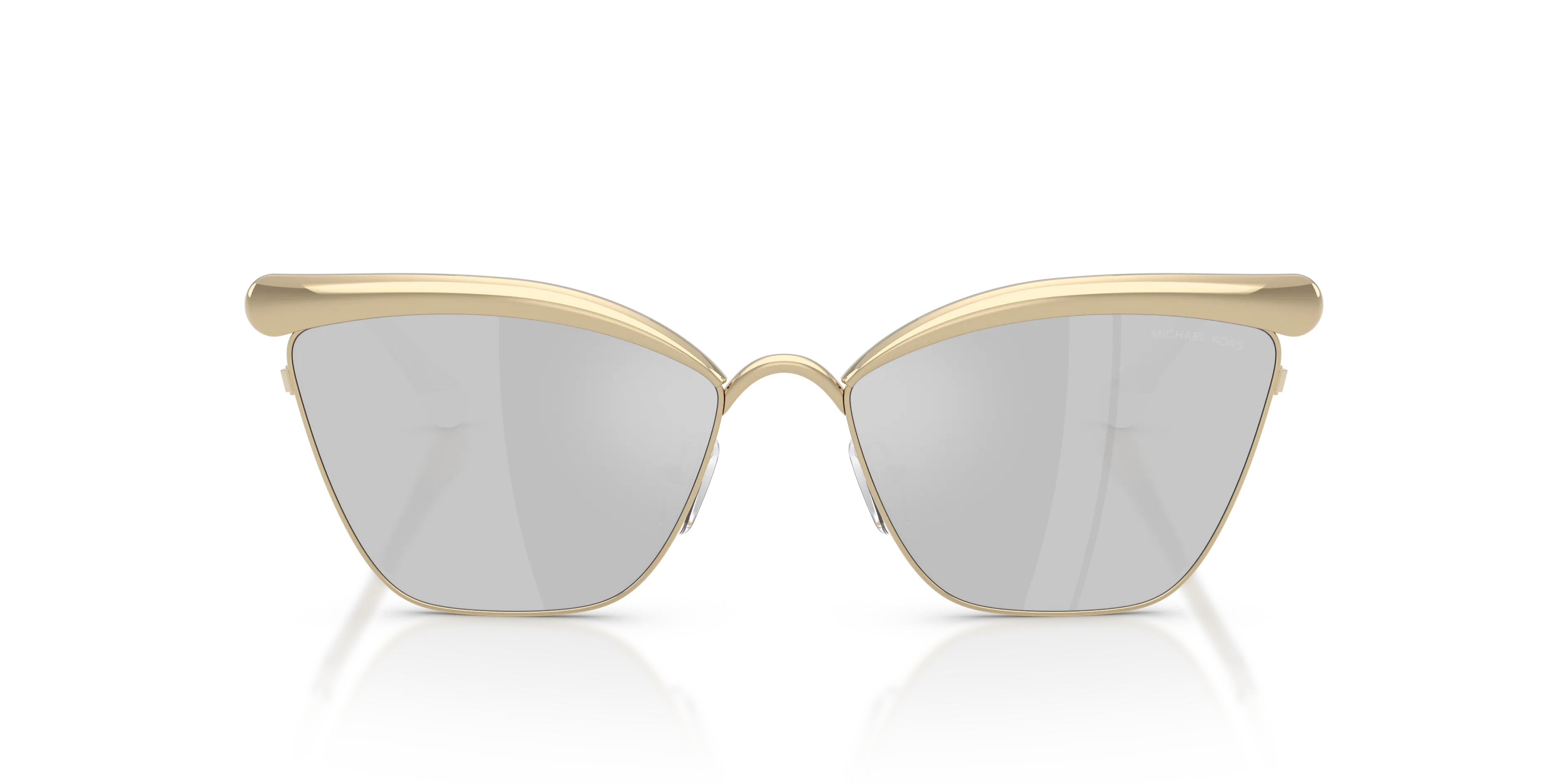 Michael Kors MK1174 SCOTTSDALE 1014Z6 Occhiali da sole Metallo Oro Argento Cat Eye Specchiate - immagine 3