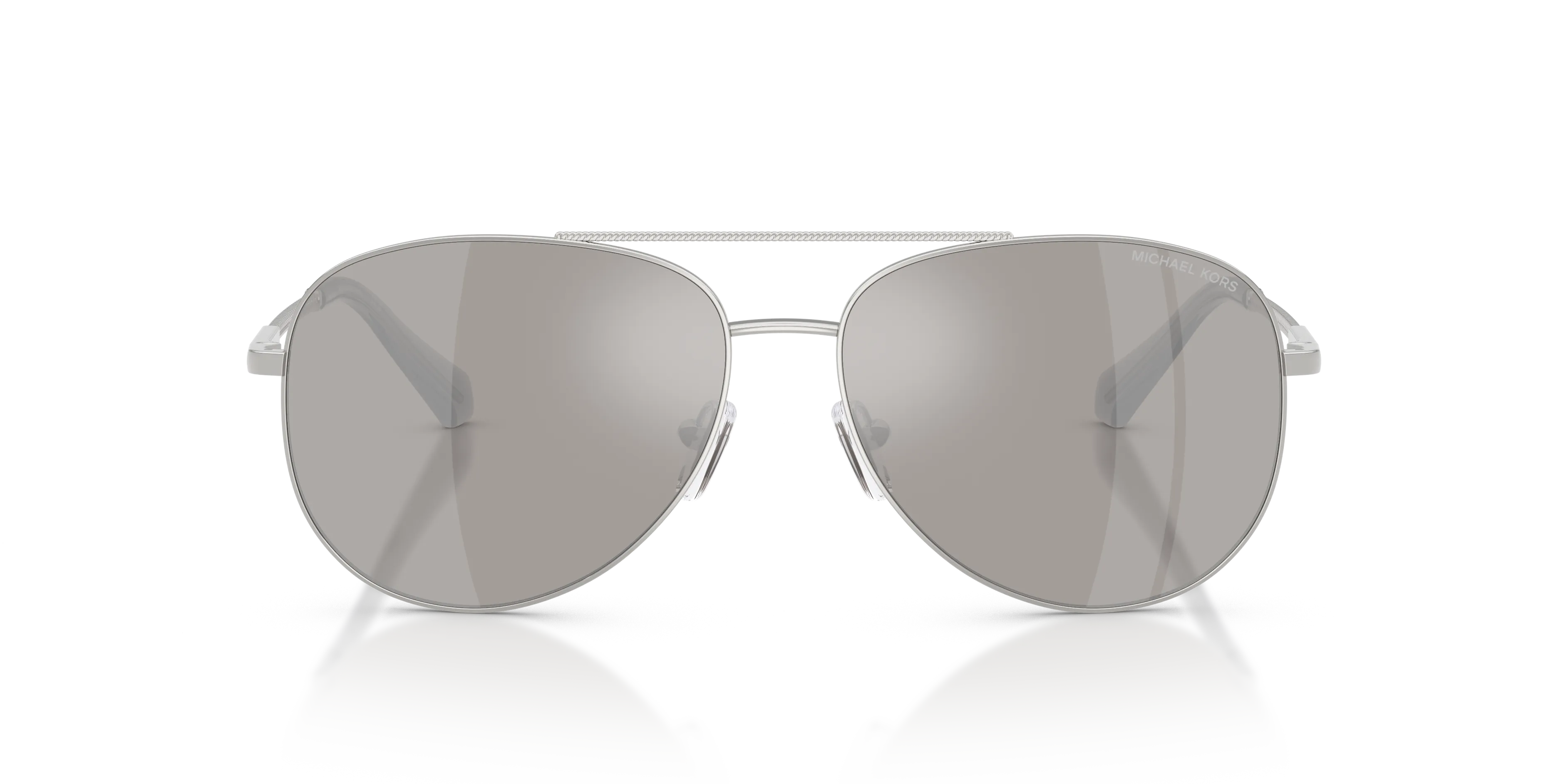 Michael Kors MK1172 PERLEDO 18936G Occhiali da sole Metallo Argento Argento Pilot Specchiate - immagine 3