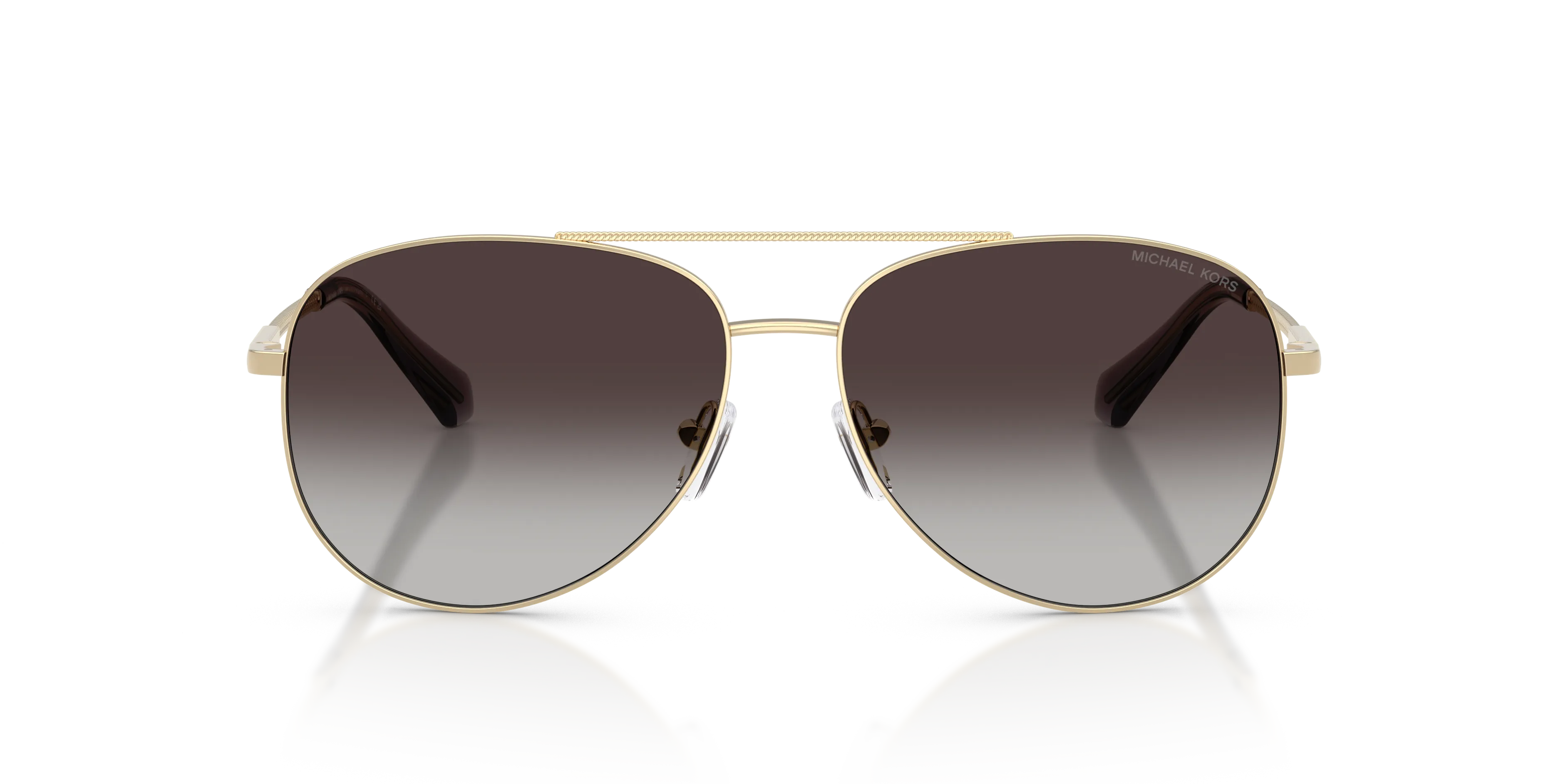 Michael Kors MK1172 PERLEDO 10148G Occhiali da sole Metallo Oro Grigio Pilot Normale Sfumato - immagine 3