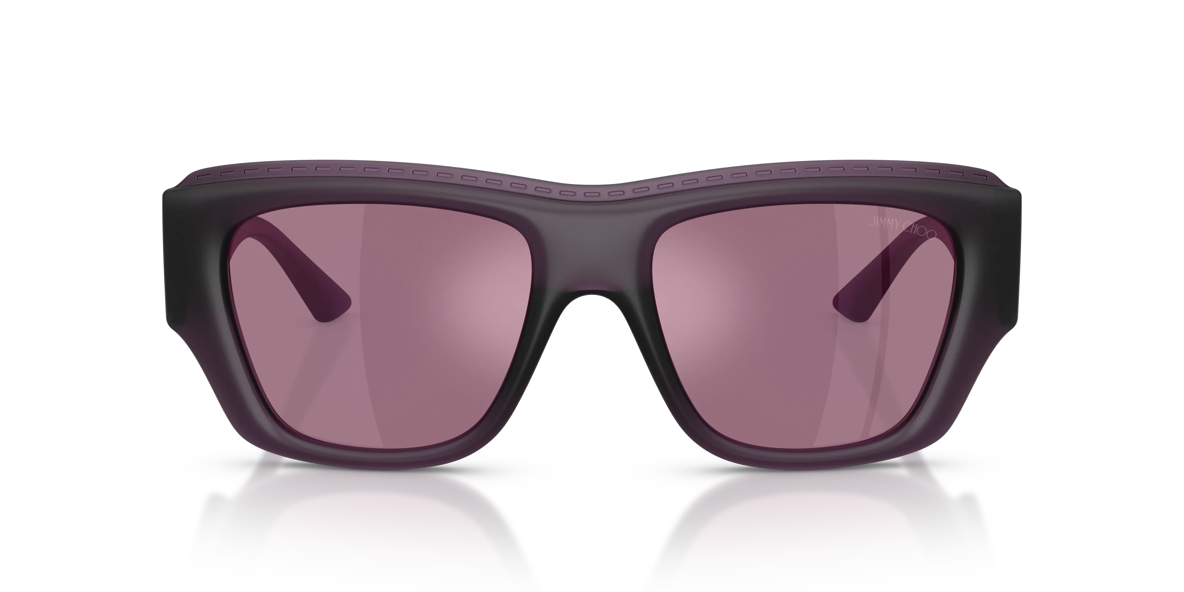 Jimmy Choo JC6003U 5092LB Occhiali da sole Iniettato Viola Viola Squadrata Specchiate - immagine 3