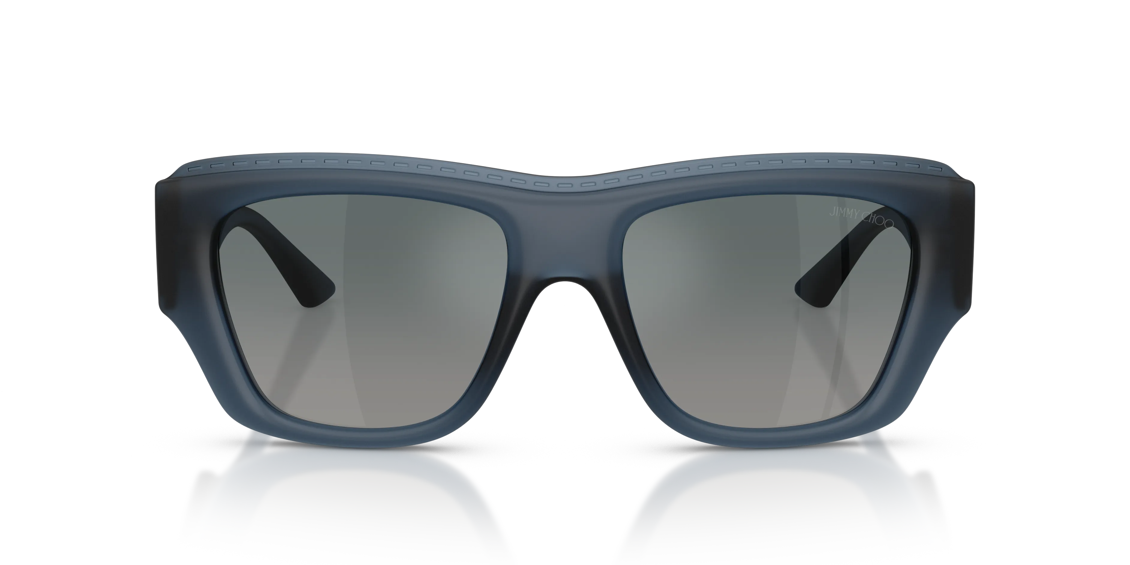 Jimmy Choo JC6003U 50906I Occhiali da sole Iniettato Blu Blu Squadrata Normale Sfumato - immagine 3