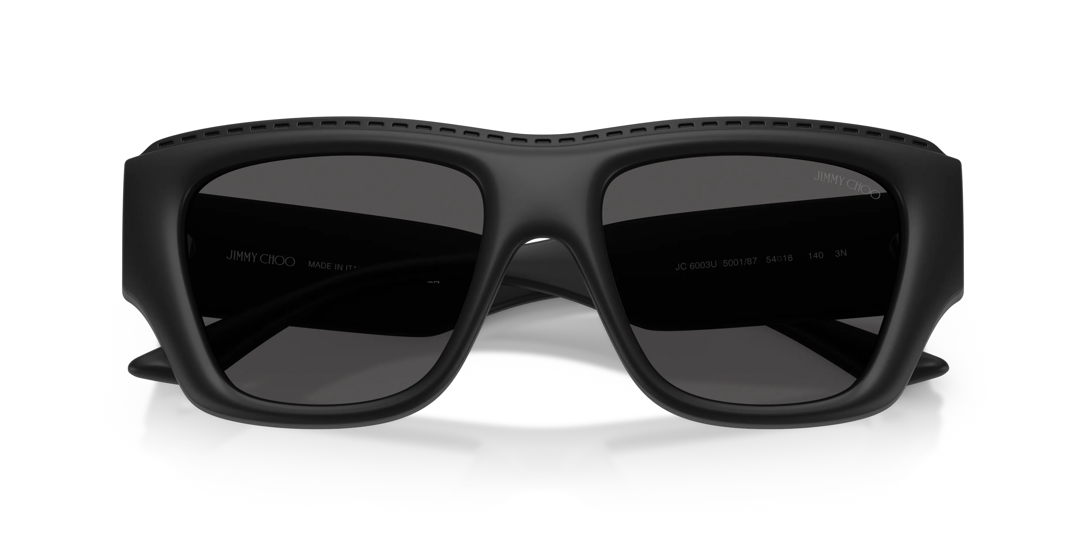 Jimmy Choo JC6003U 500187 Occhiali da sole Iniettato Nero Grigio Squadrata Normale - immagine 2