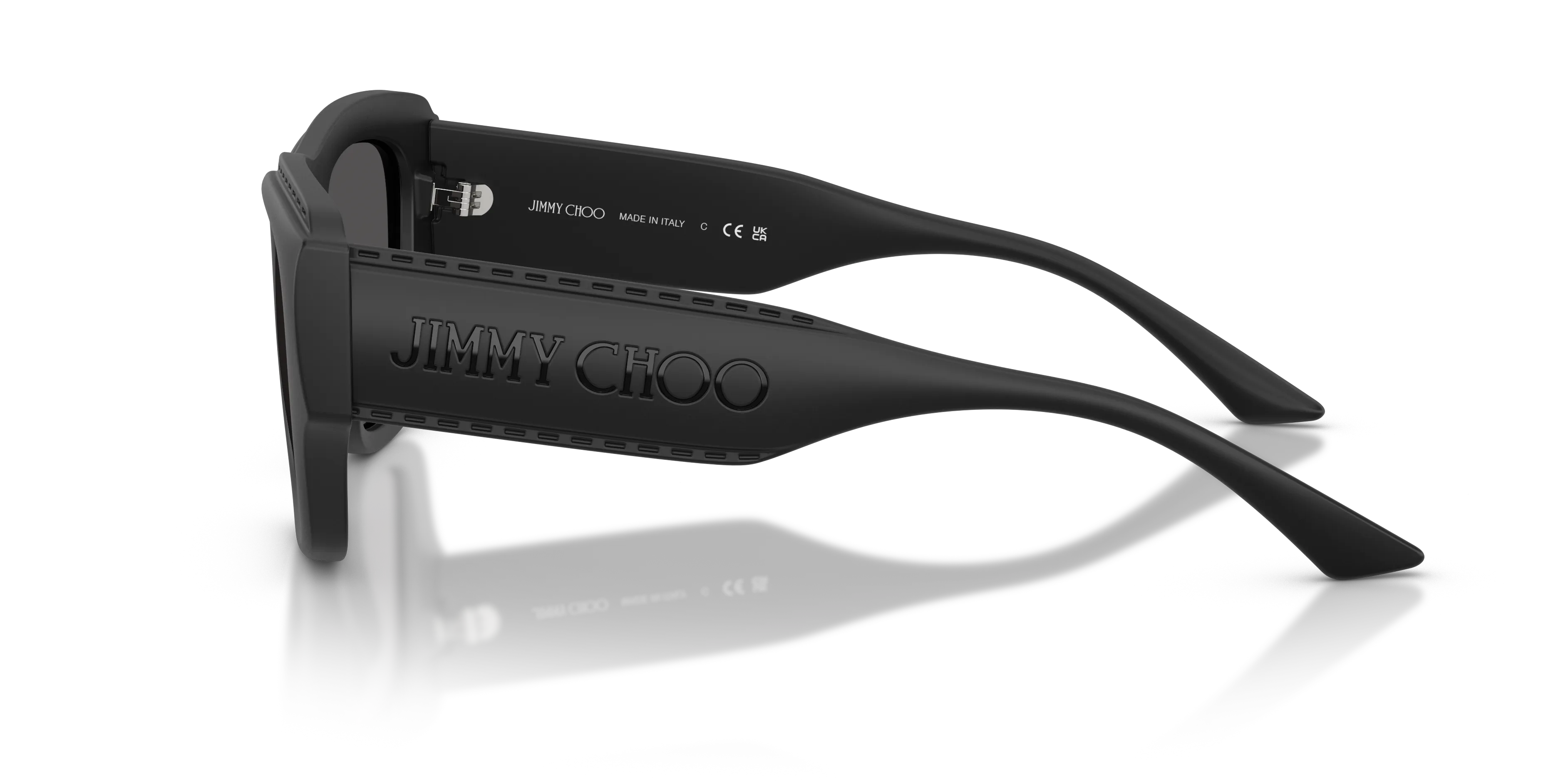 Jimmy Choo JC6003U 500187 Occhiali da sole Iniettato Nero Grigio Squadrata Normale - immagine 4