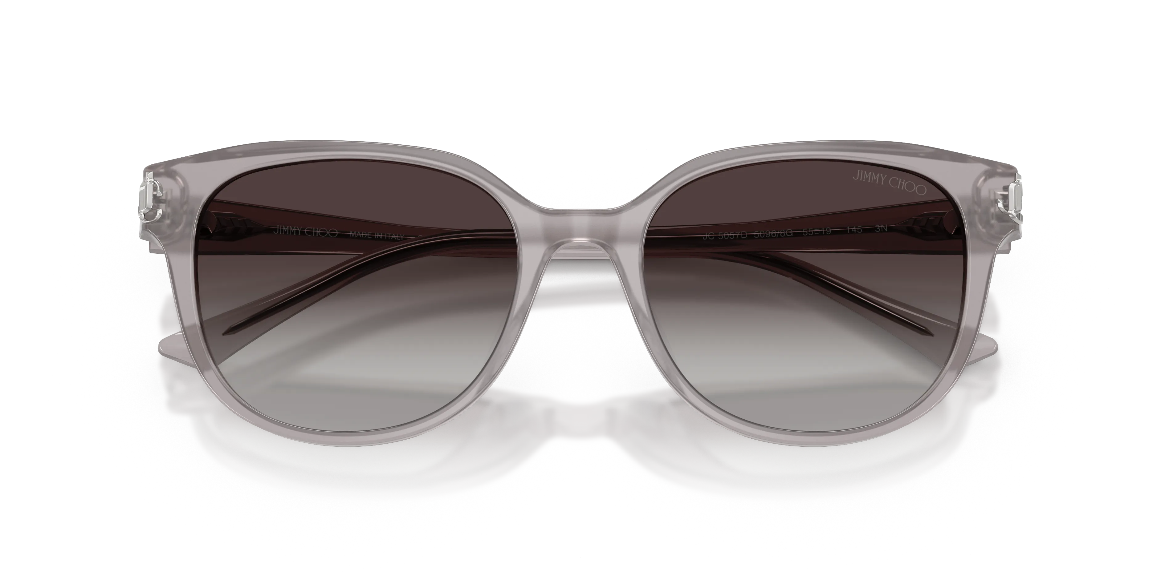 Jimmy Choo JC5057D 50968G Occhiali da sole Acetato Grigio Pantos Normale Sfumato - immagine 2