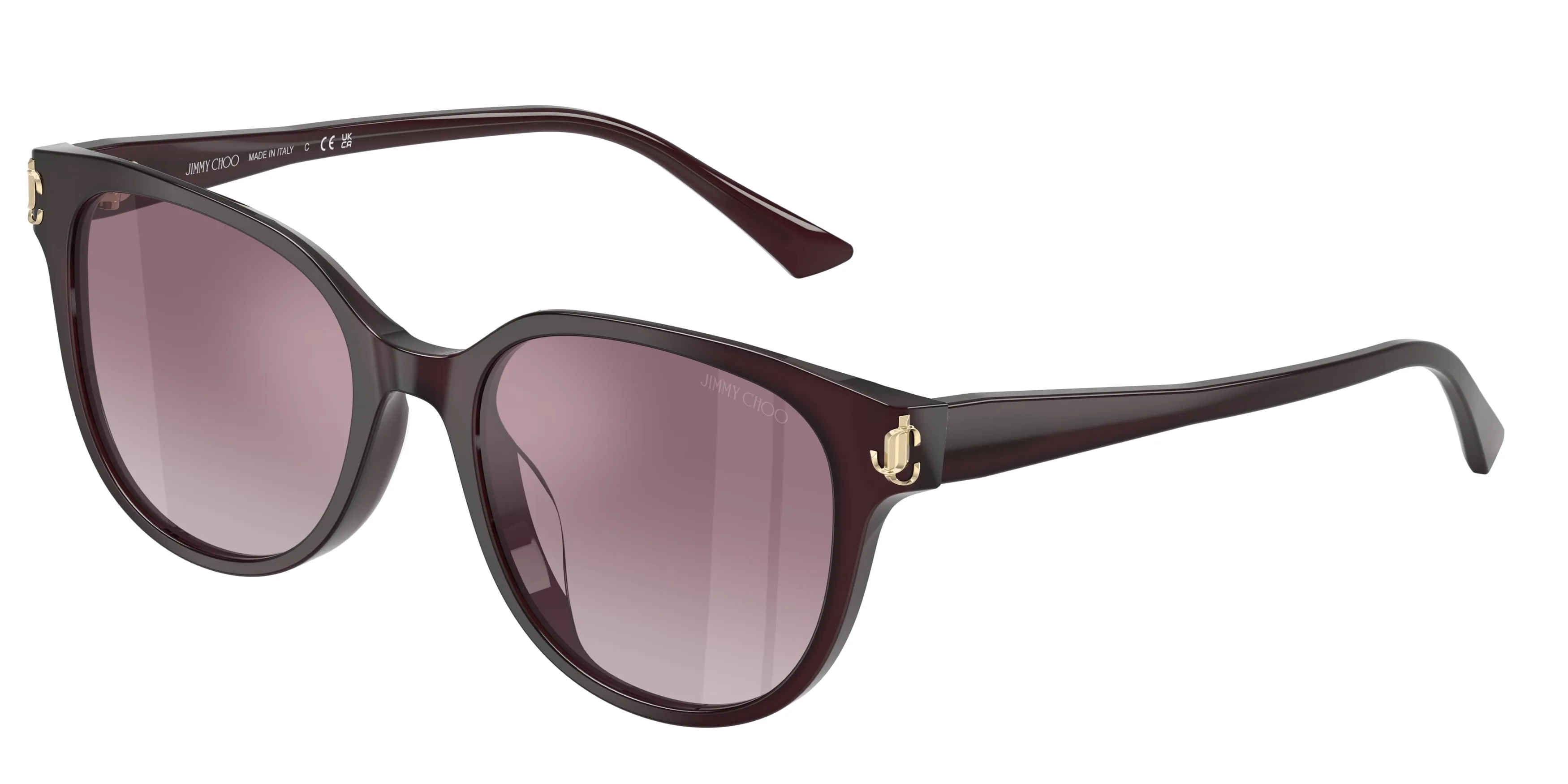 Jimmy Choo JC5057D 50866X Occhiali da sole Acetato Viola Viola Pantos Normale Sfumato - immagine 1
