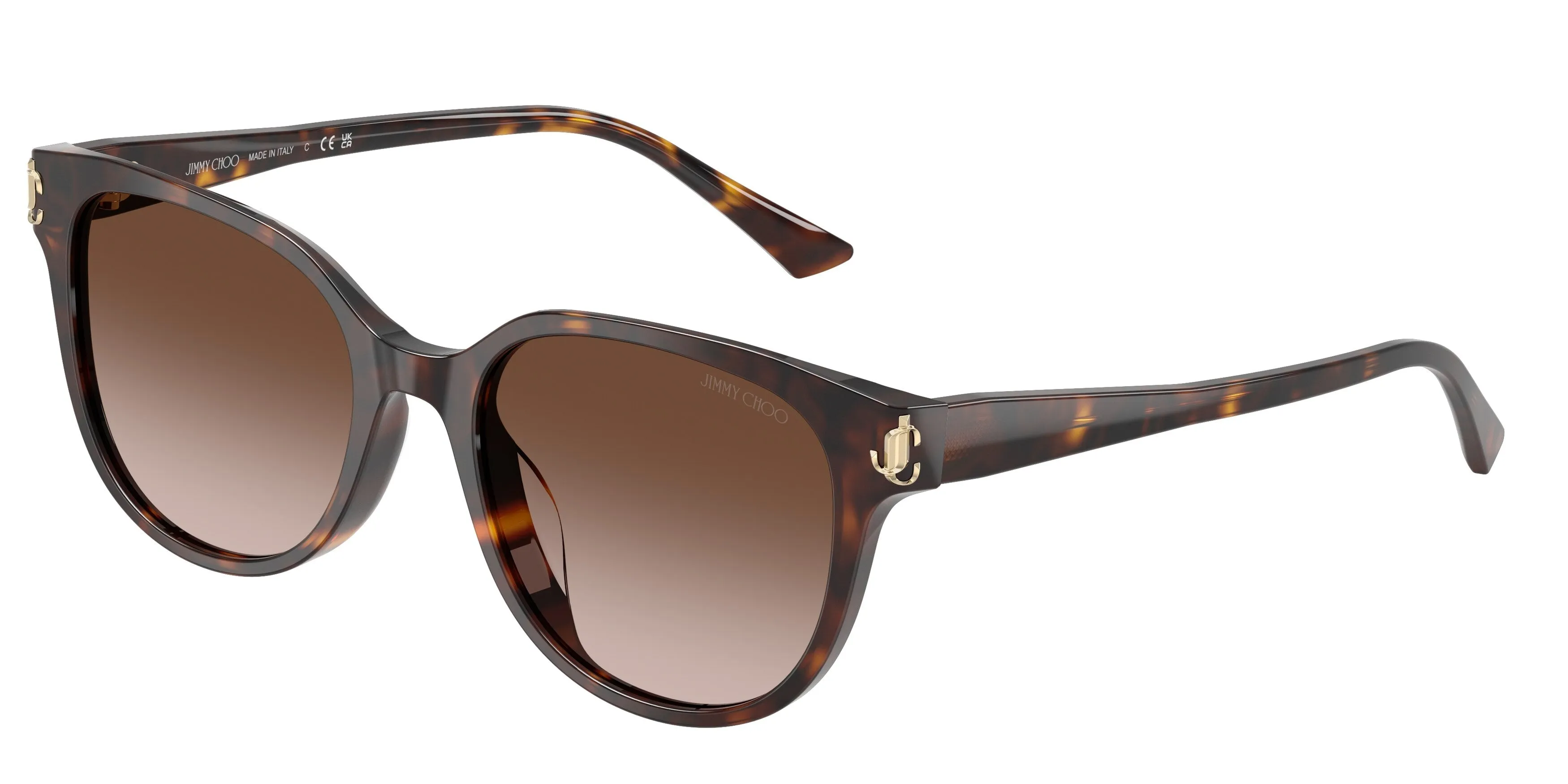 Jimmy Choo JC5057D 500213 Occhiali da sole Acetato Tartaruga Marrone Pantos Normale Sfumato - immagine 1