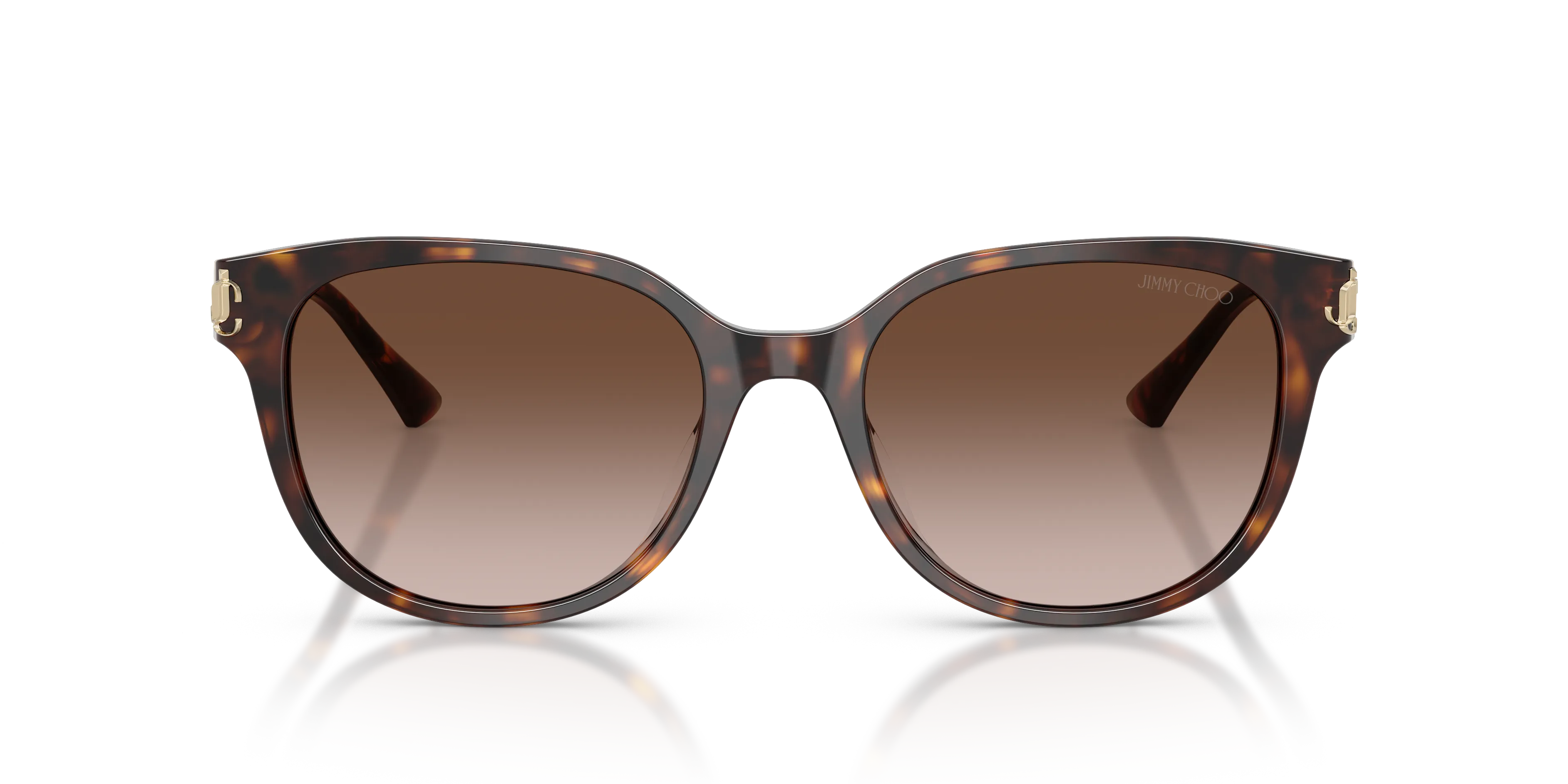 Jimmy Choo JC5057D 500213 Occhiali da sole Acetato Tartaruga Marrone Pantos Normale Sfumato - immagine 3