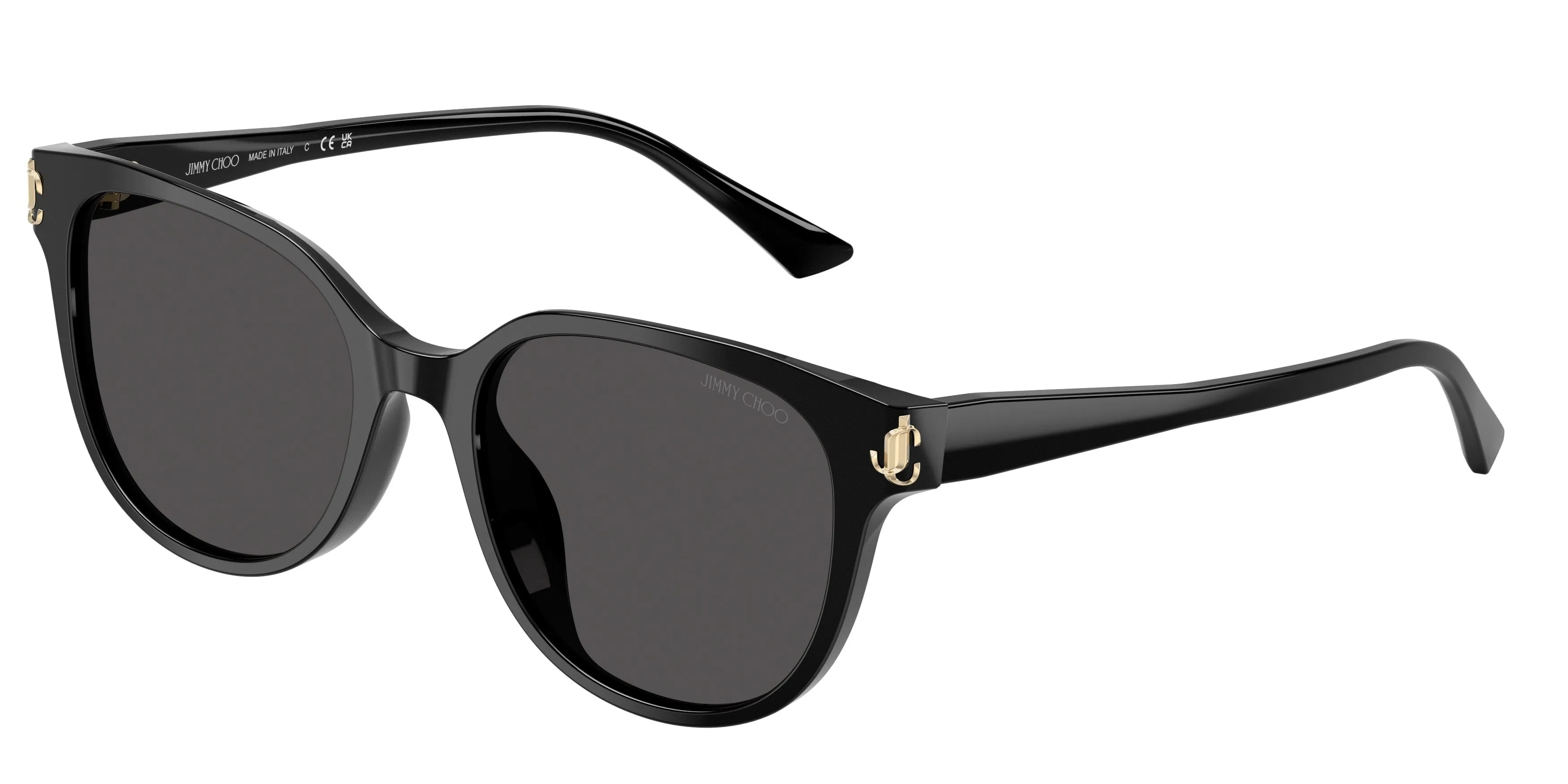 Jimmy Choo JC5057D 500087 Occhiali da sole Acetato Nero Grigio Pantos Normale - immagine 1