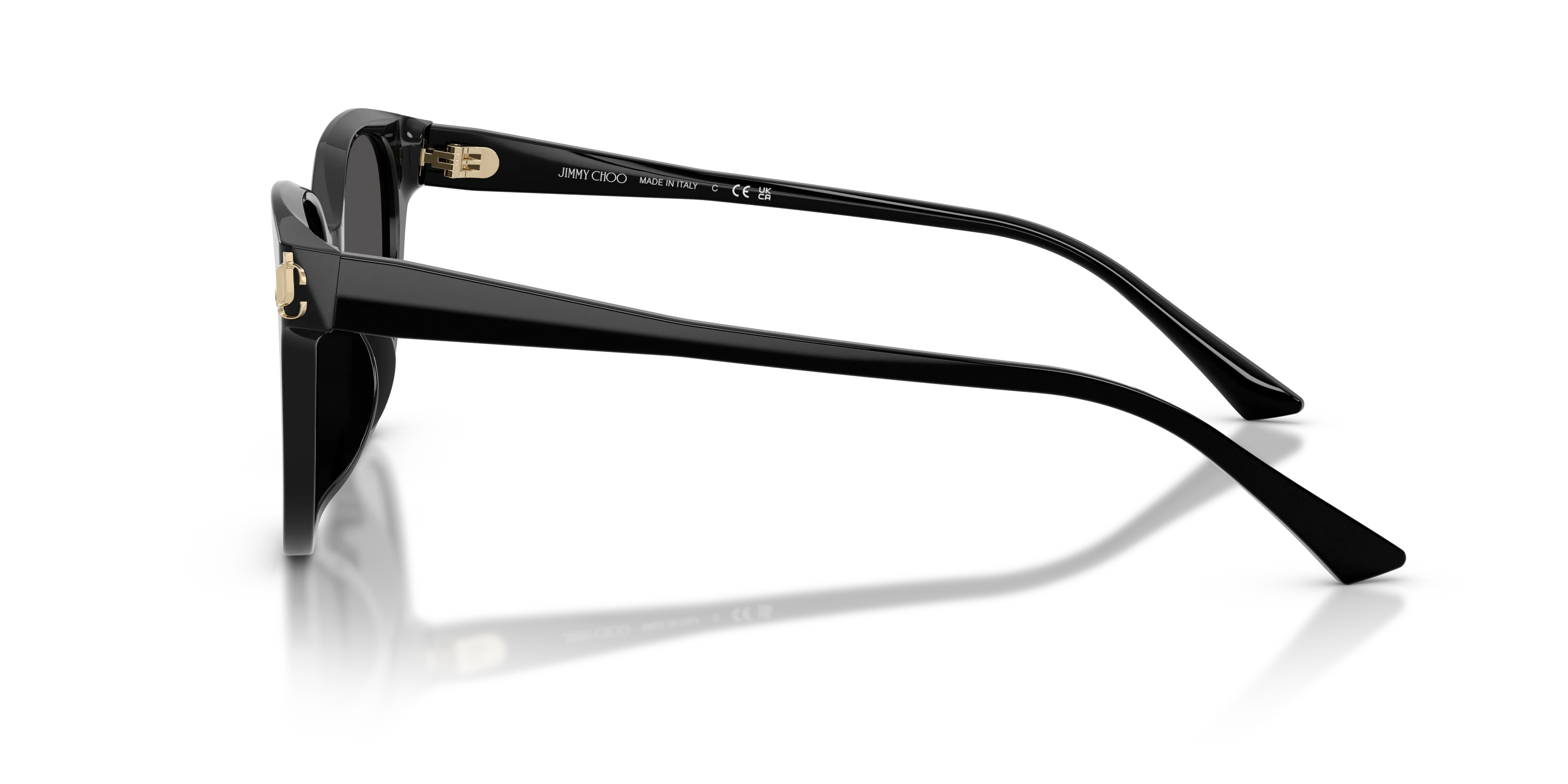 Jimmy Choo JC5057D 500087 Occhiali da sole Acetato Nero Grigio Pantos Normale - immagine 4