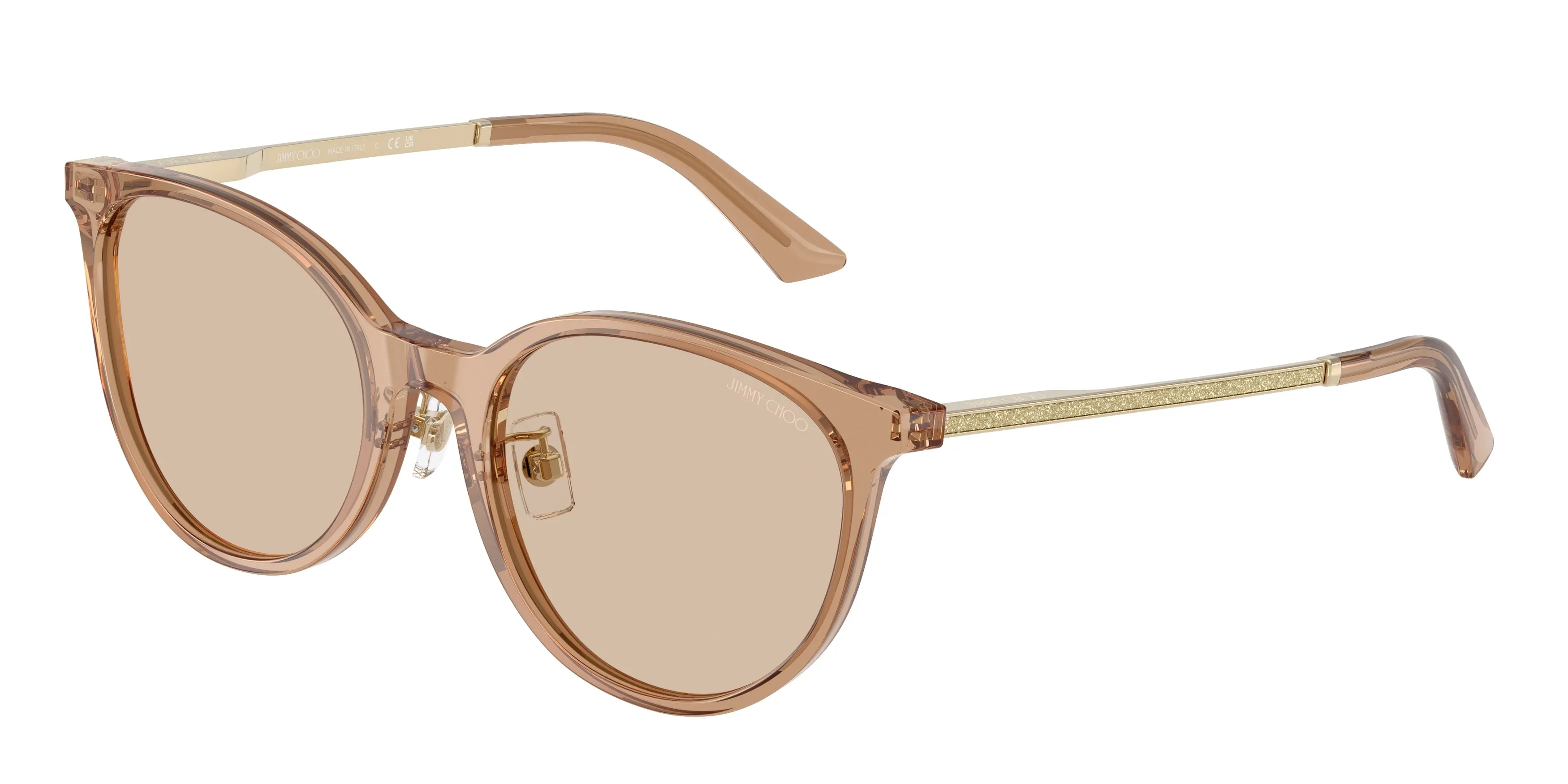 Jimmy Choo JC5056JD 507693 Occhiali da sole Acetato Marrone Marrone Pantos Normale - immagine 1