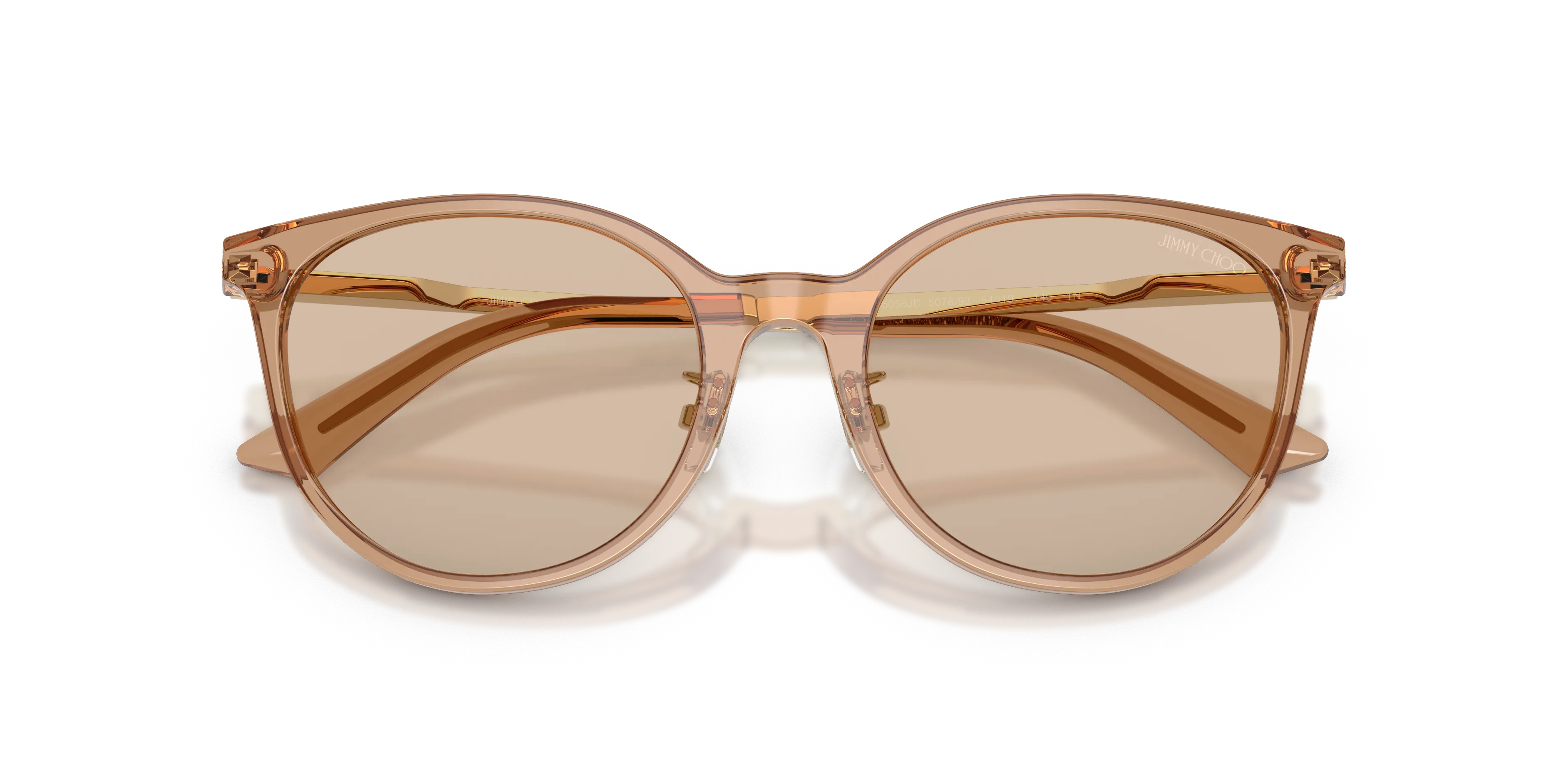 Jimmy Choo JC5056JD 507693 Occhiali da sole Acetato Marrone Marrone Pantos Normale - immagine 2
