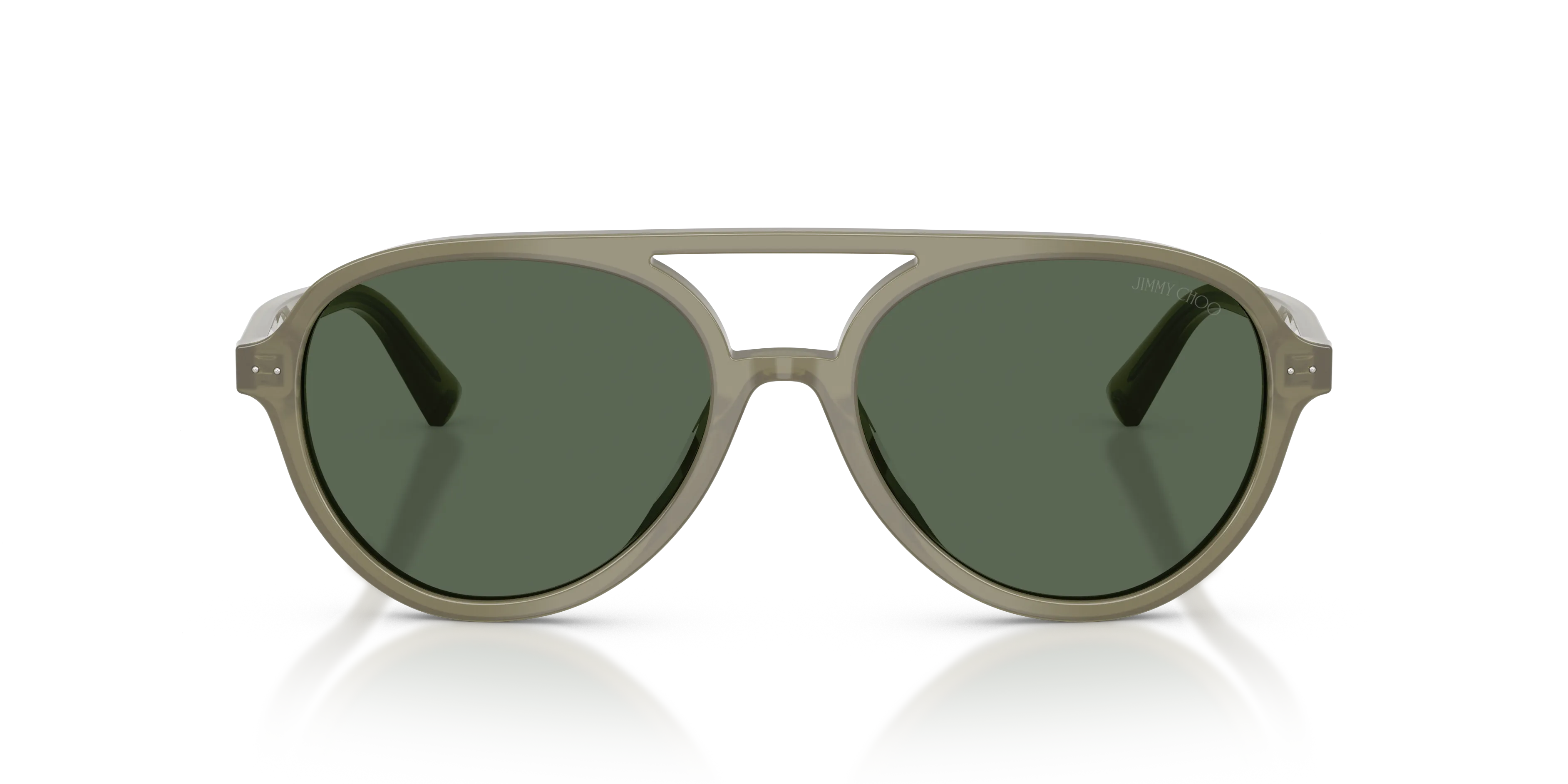 Jimmy Choo JC5055U 508271 Occhiali da sole Acetato Verde Verde Pilot Normale - immagine 3