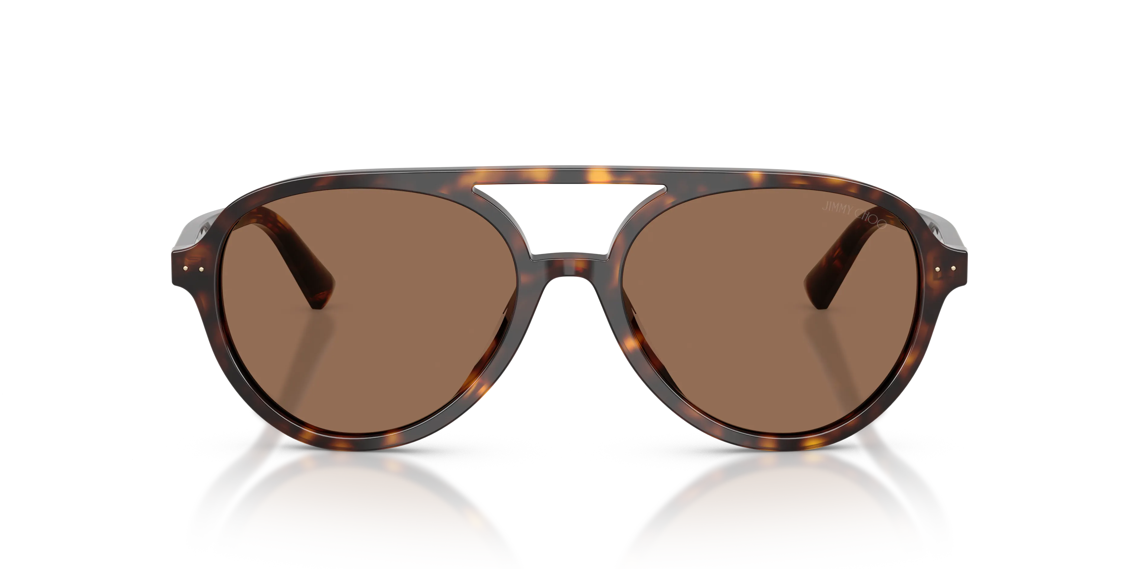 Jimmy Choo JC5055U 500273 Occhiali da sole Acetato Tartaruga Marrone Pilot Normale - immagine 3