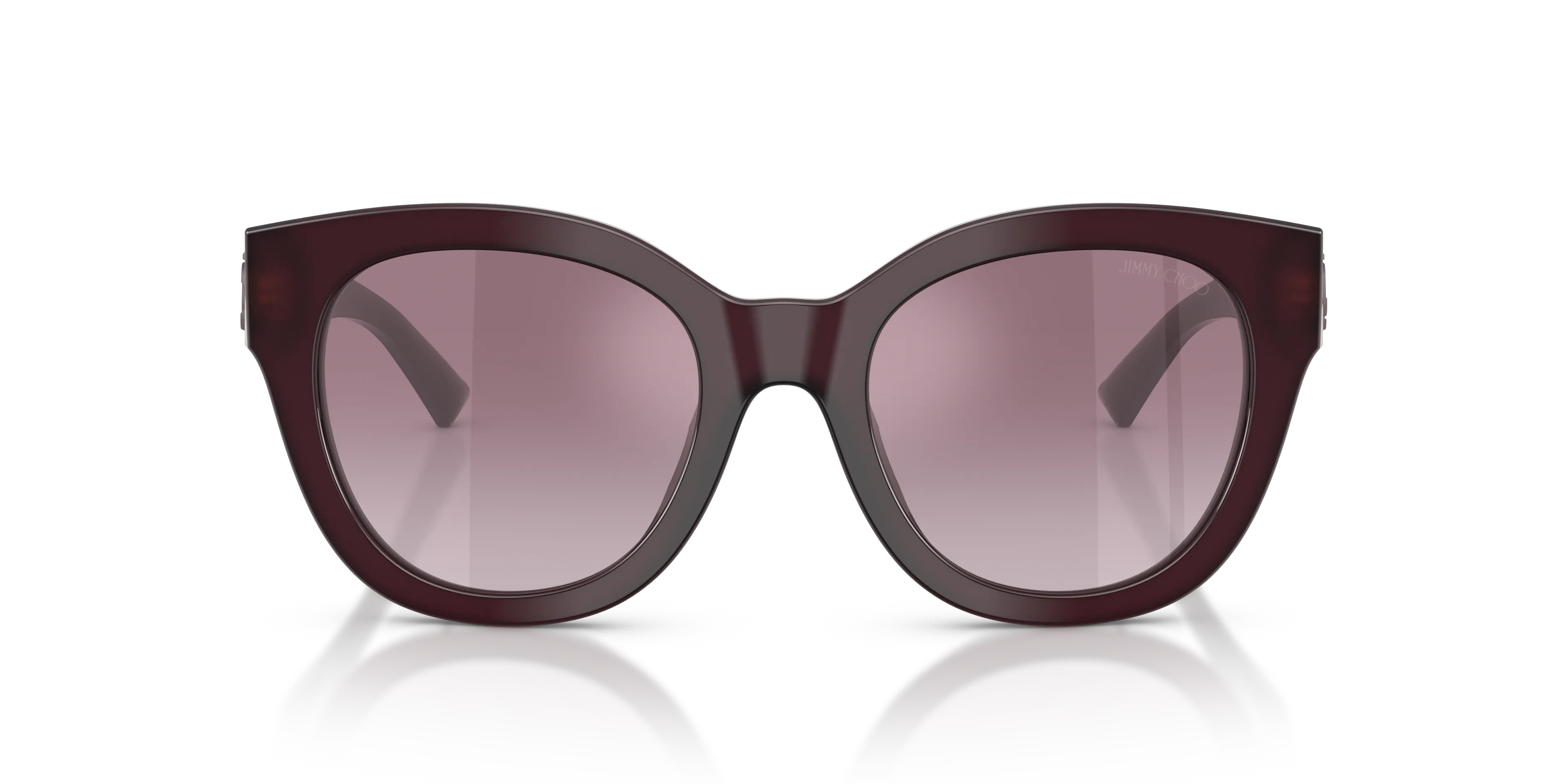 Jimmy Choo JC5053 50866X Occhiali da sole Acetato Viola Viola Rotonda Normale Sfumato - immagine 3