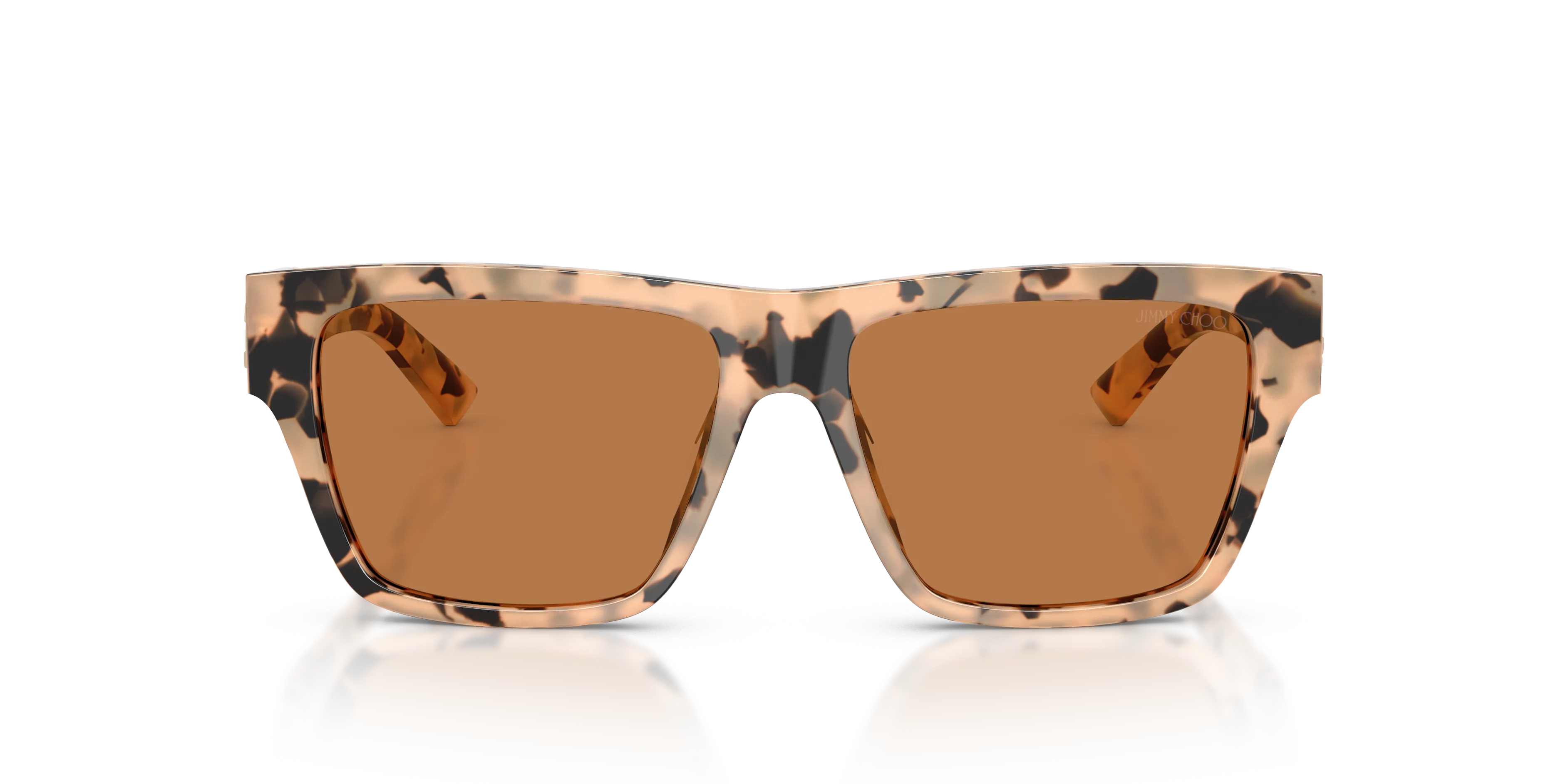 Jimmy Choo JC5052U 508073 Occhiali da sole Acetato Tartaruga Marrone Squadrata Normale - immagine 3