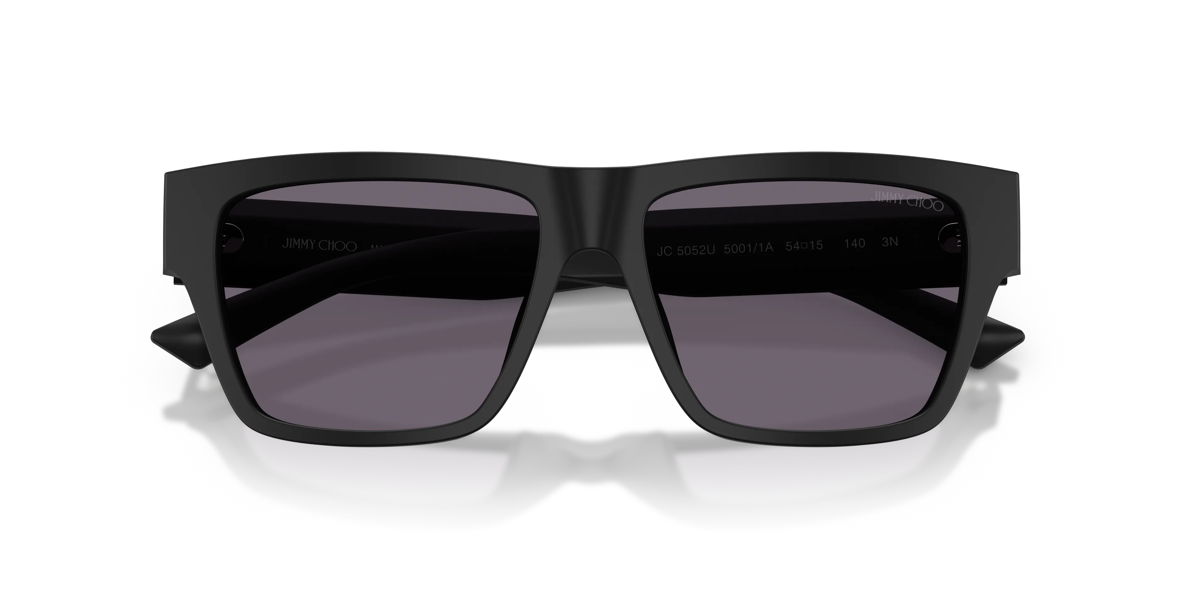 Jimmy Choo JC5052U 50011A Occhiali da sole Acetato Nero Viola Squadrata Normale - immagine 2