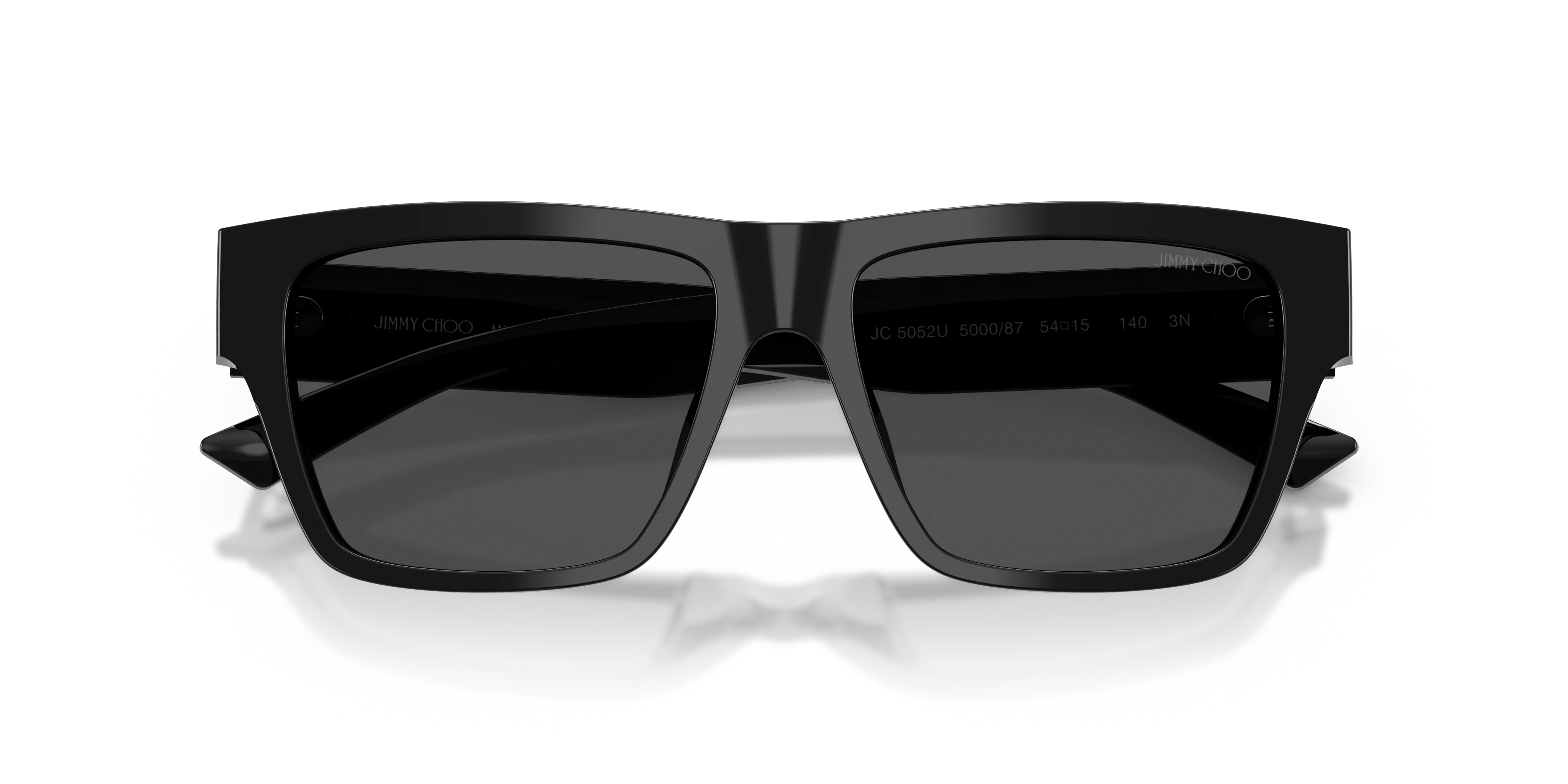 Jimmy Choo JC5052U 500087 Occhiali da sole Acetato Nero Squadrata Normale - immagine 2