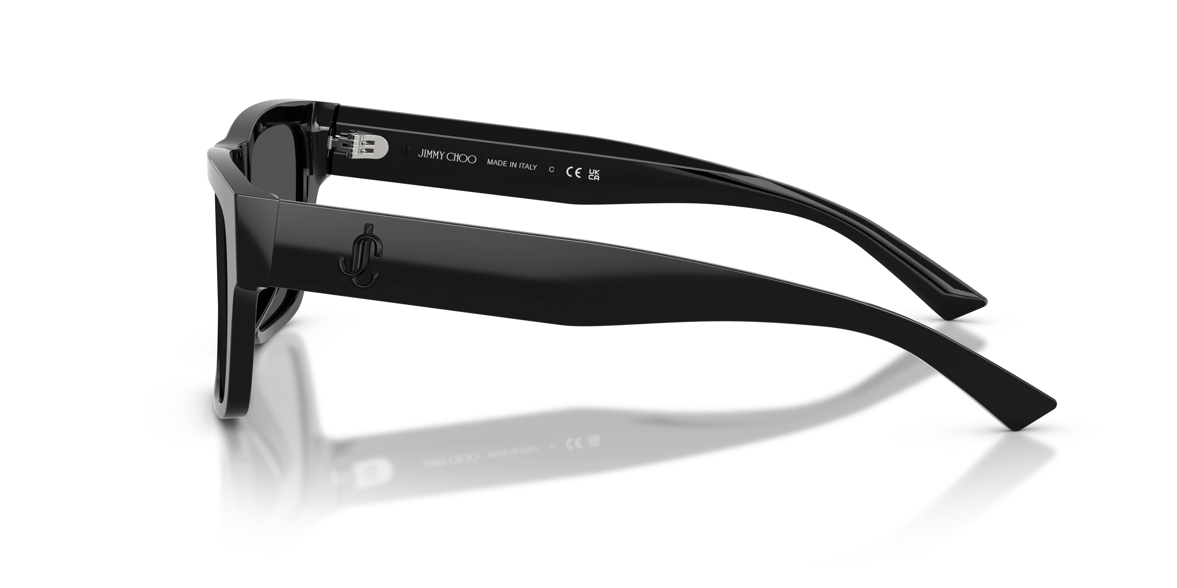 Jimmy Choo JC5052U 500087 Occhiali da sole Acetato Nero Squadrata Normale - immagine 4