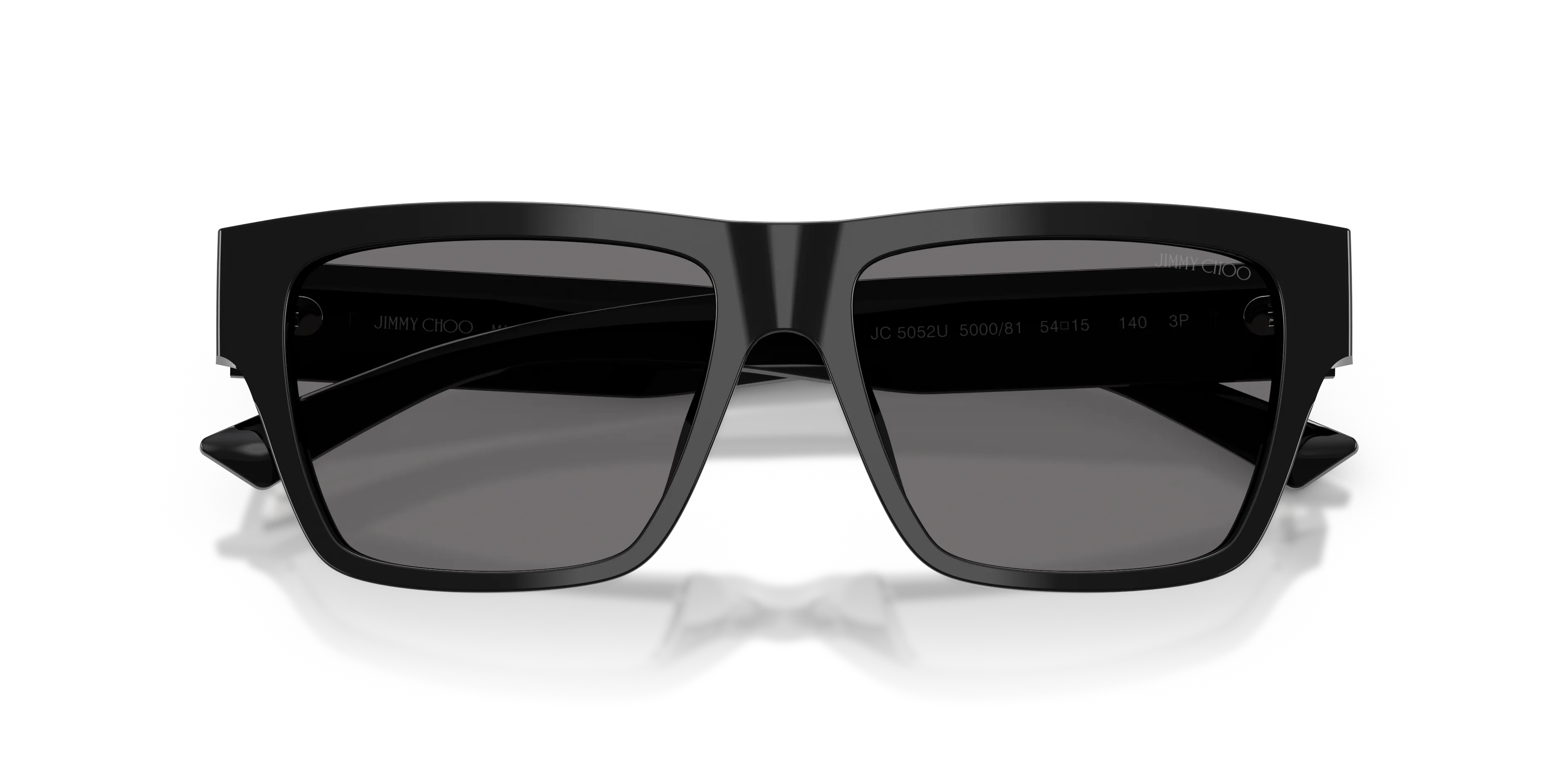 Jimmy Choo JC5052U 500081 Occhiali da sole Acetato Nero [""] Squadrata Polarizzata - immagine 2