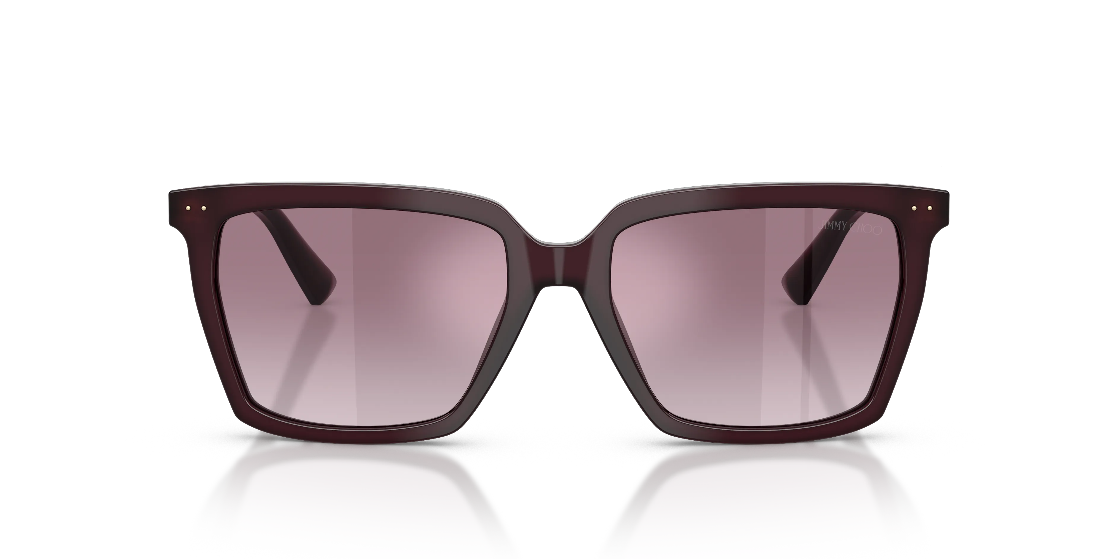 Jimmy Choo JC5051 50866X Occhiali da sole Acetato Viola Viola Squadrata Normale Sfumato - immagine 3