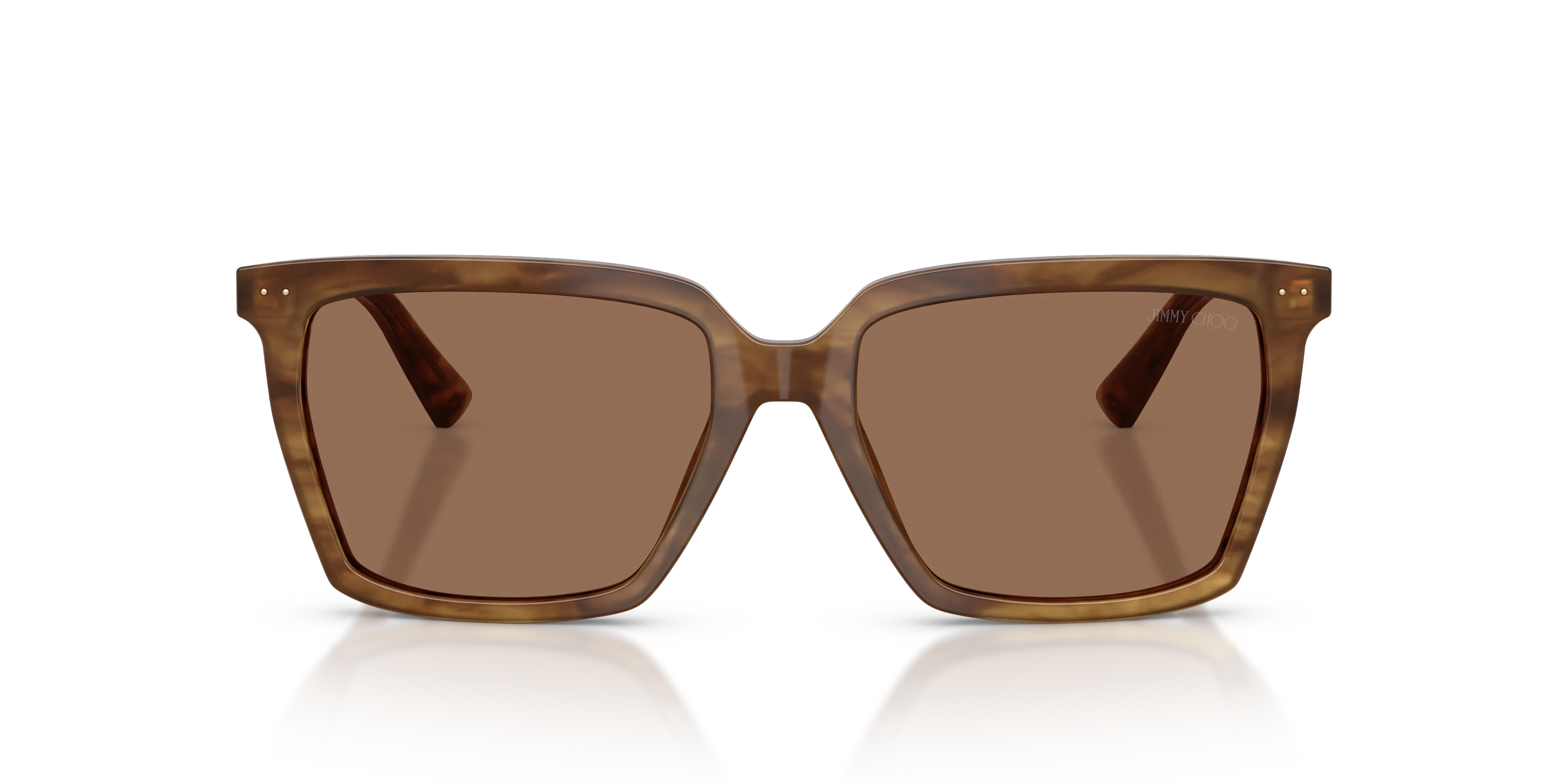 Jimmy Choo JC5051 508573 Occhiali da sole Acetato Marrone Marrone Squadrata Normale - immagine 3