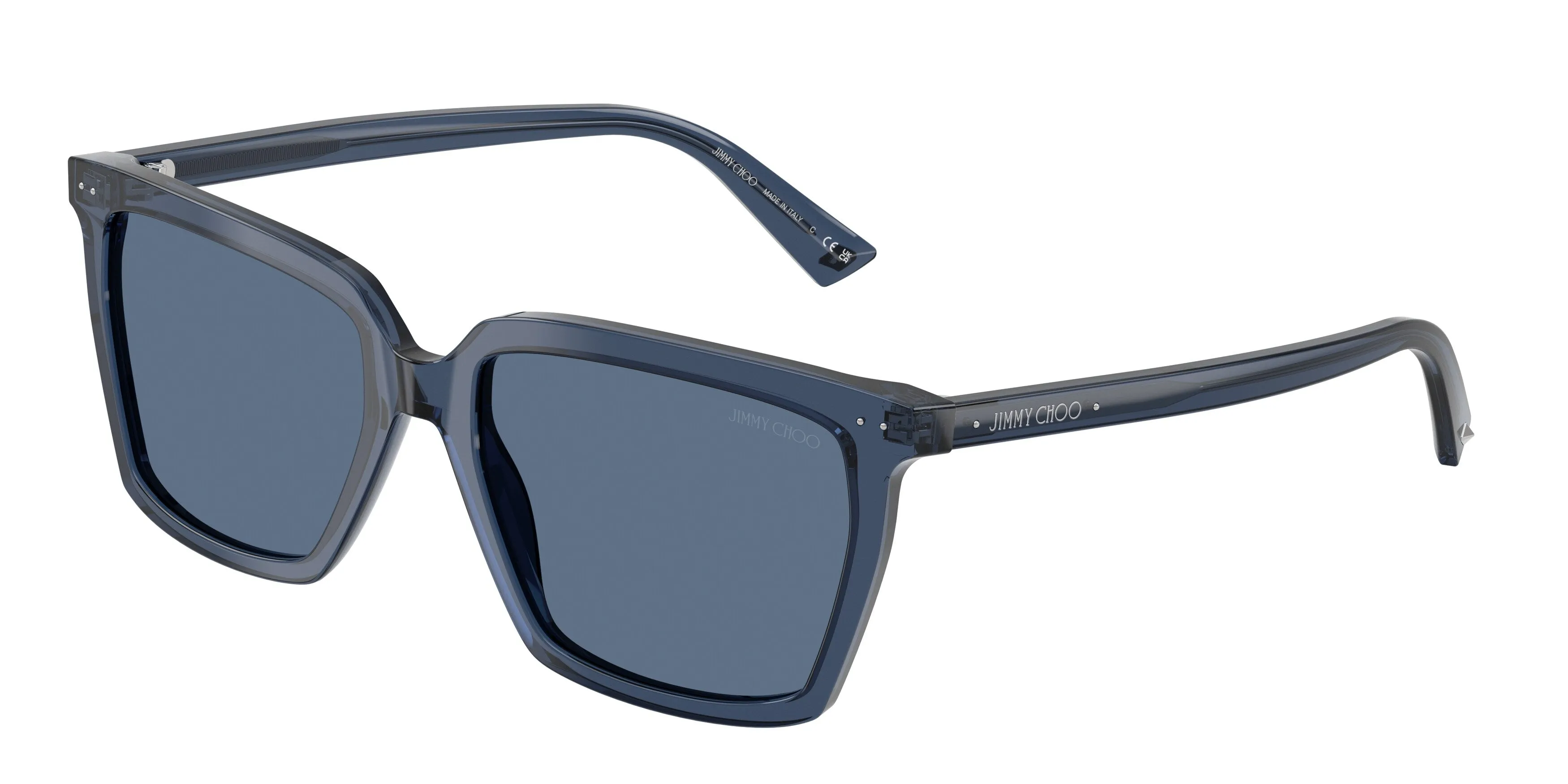 Jimmy Choo JC5051 503580 Occhiali da sole Acetato Blu Blu Squadrata Normale - immagine 1