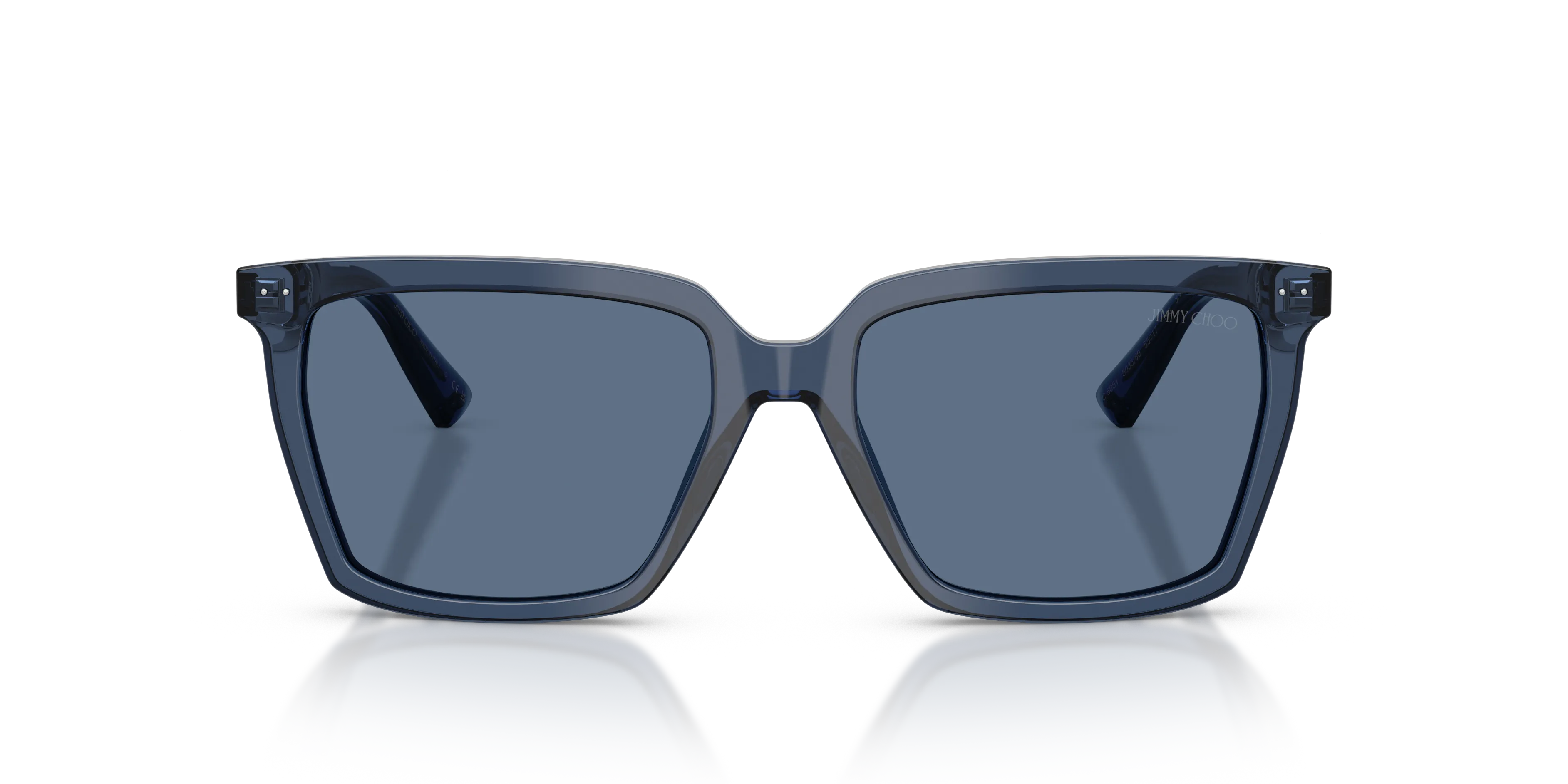 Jimmy Choo JC5051 503580 Occhiali da sole Acetato Blu Blu Squadrata Normale - immagine 3